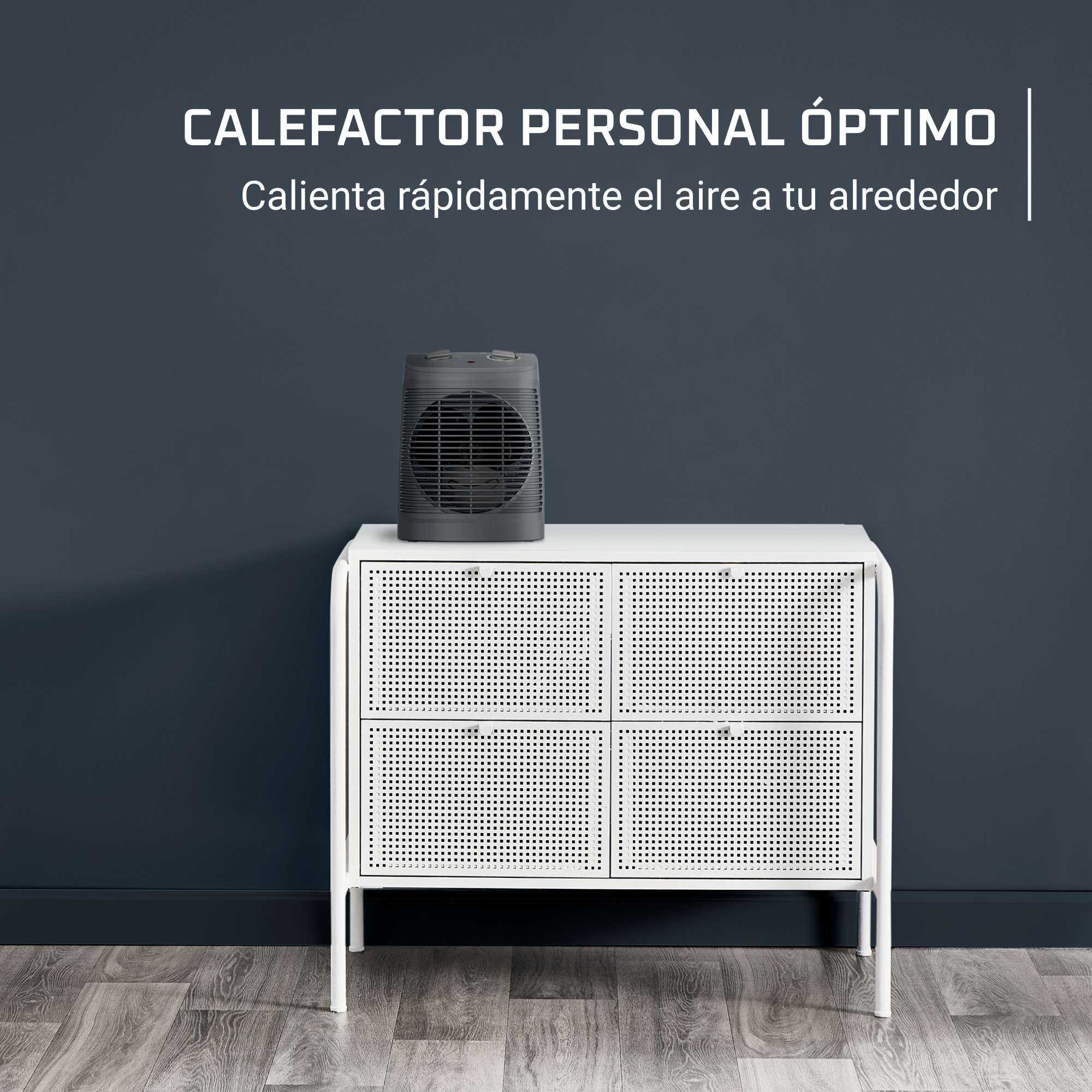 Calefactor ventilador Rowenta Instant Comfort SO2321 portátil 2 potencias 44 dB(A) - Gris Gris-3