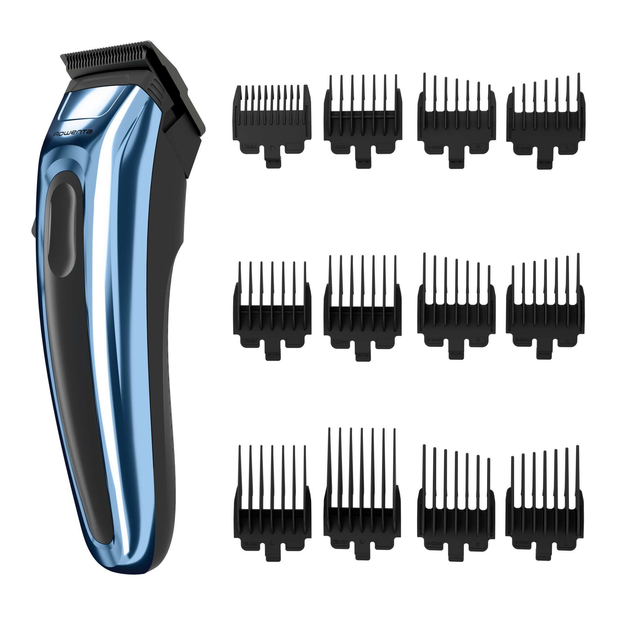 Imagen 0 de Cortapelos Rowenta Barber Experience TN155 con recubrimiento de carbono tipo diamante para cabello y barba Azul
