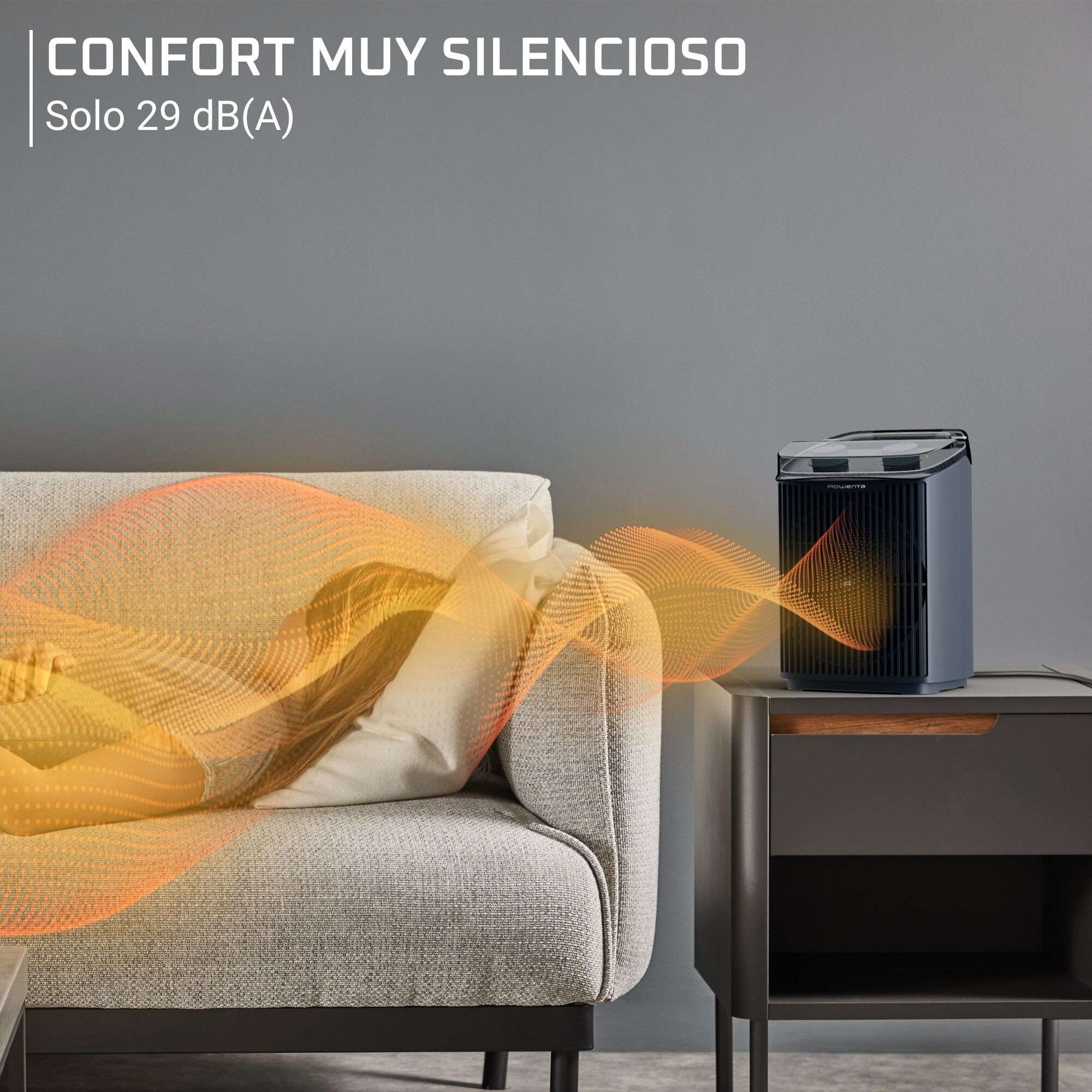 Calefactor Rowenta Intense Comfort Aqua SO6551 29 dB(A) y 2400 W - Azul Azul-5