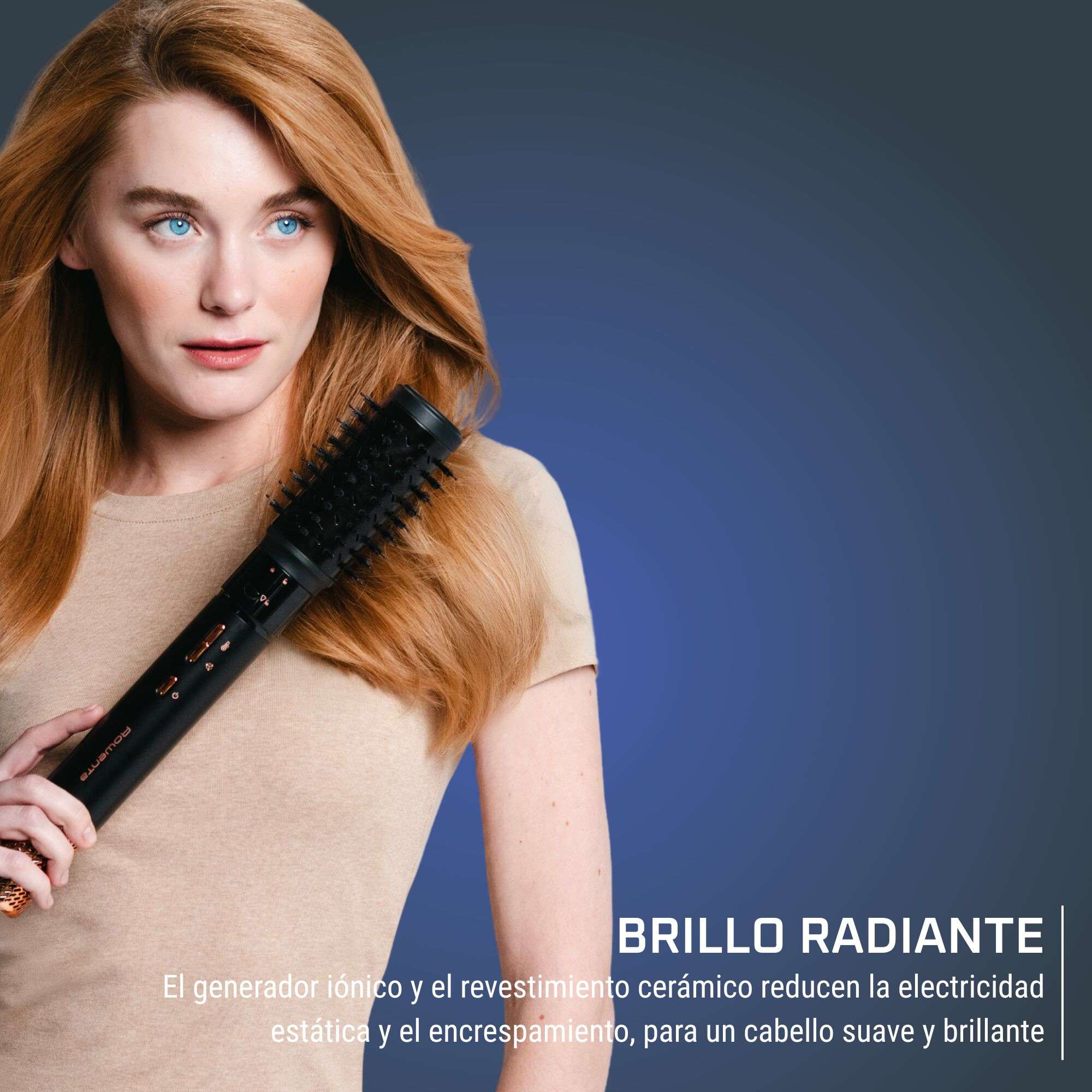 Moldeador de pelo Rowenta Air Shape UB9820 con 4 cabezales distintos motor digital de alta velocidad - Negro Negro-4