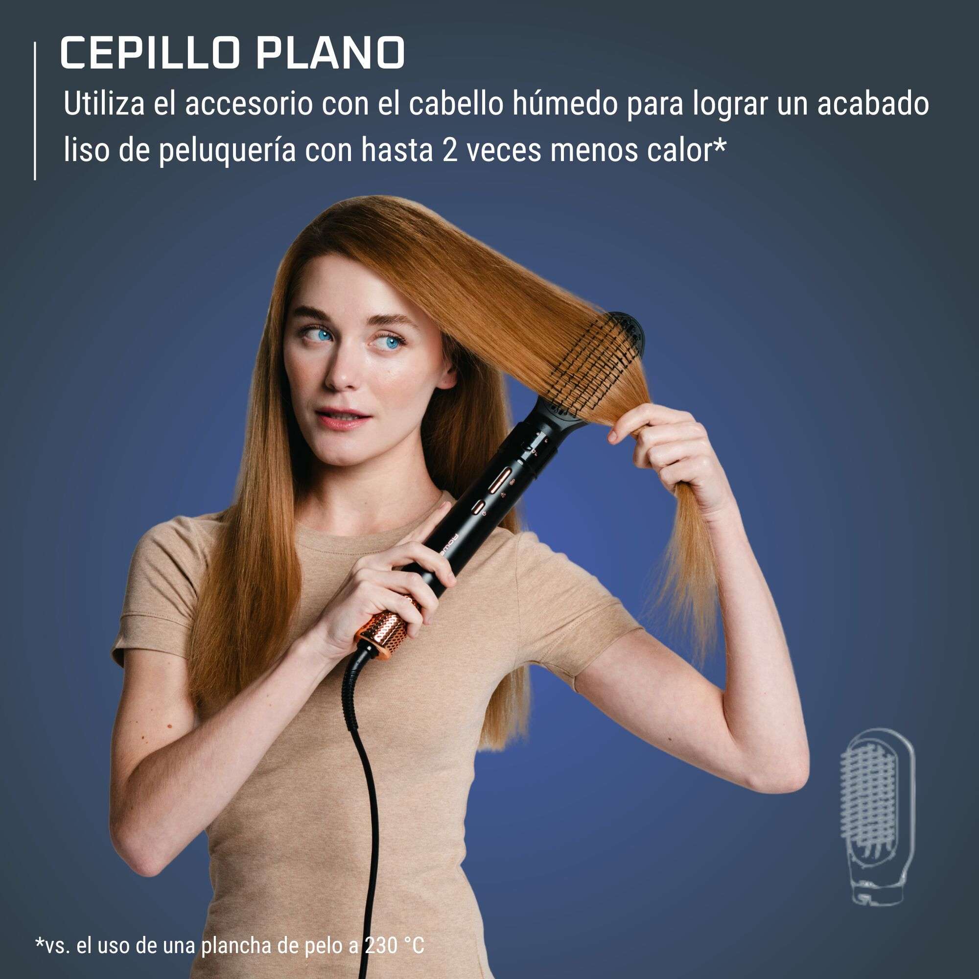 Moldeador de pelo Rowenta Air Shape UB9820 con 4 cabezales distintos motor digital de alta velocidad - Negro Negro-7