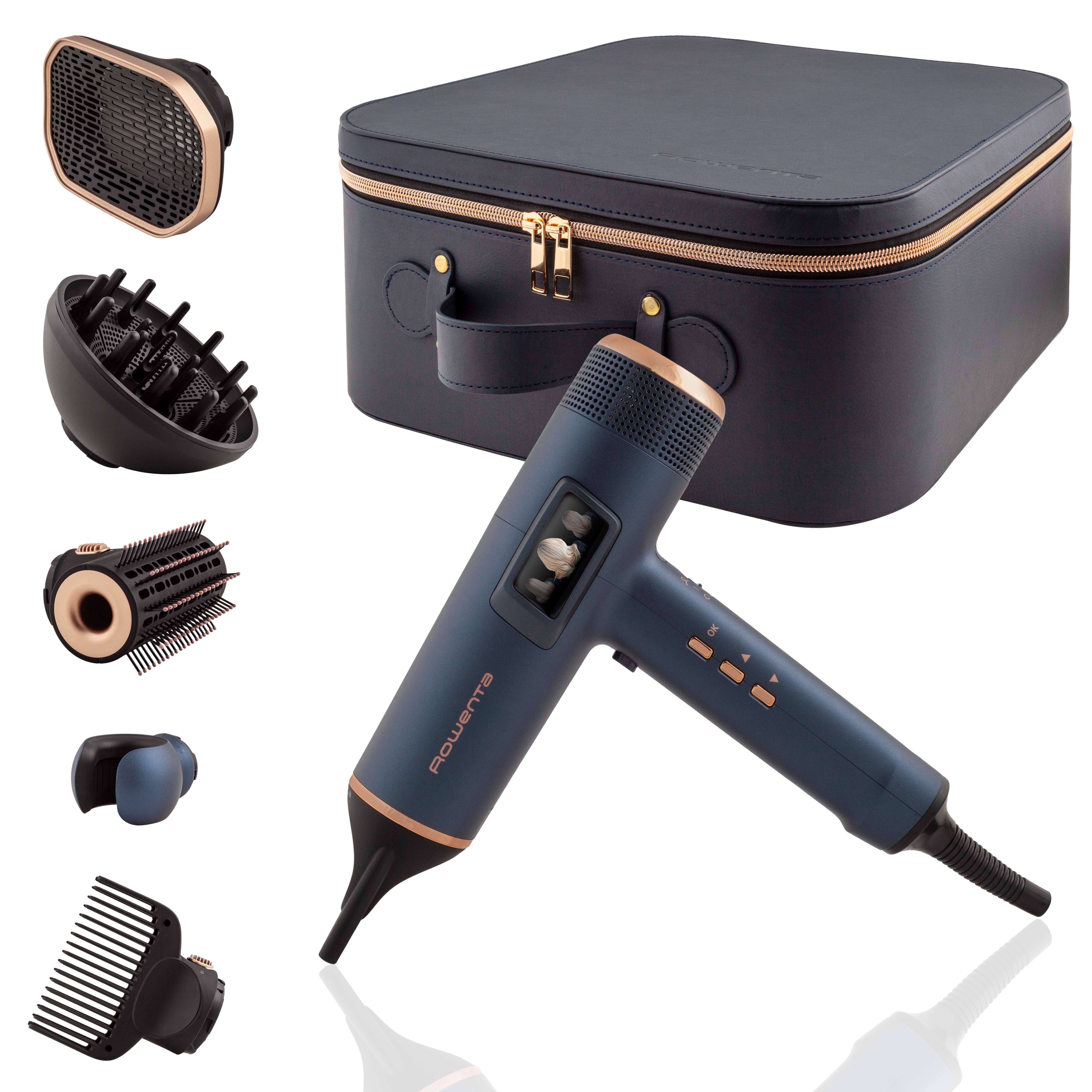 Rowenta – Secador de pelo Rowenta HY9430 Maestria For You automático según el tipo de cabello con Pantalla LED y 6 accesorios.