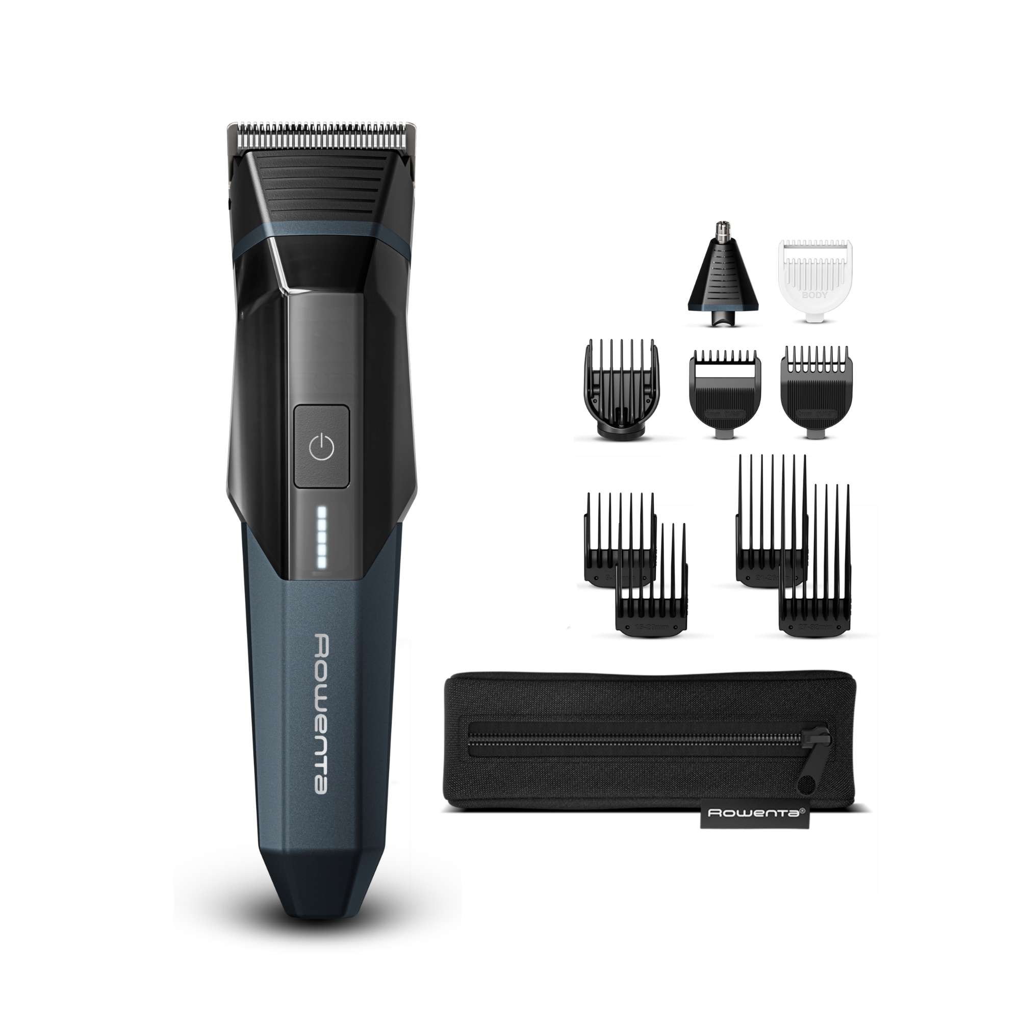 Imagen 0 de Cortapelos Rowenta X Series 700 TN961 11 en 1 Kit completo para uso en seco-mojado y cortar cabello-barba-cuerpo Azul