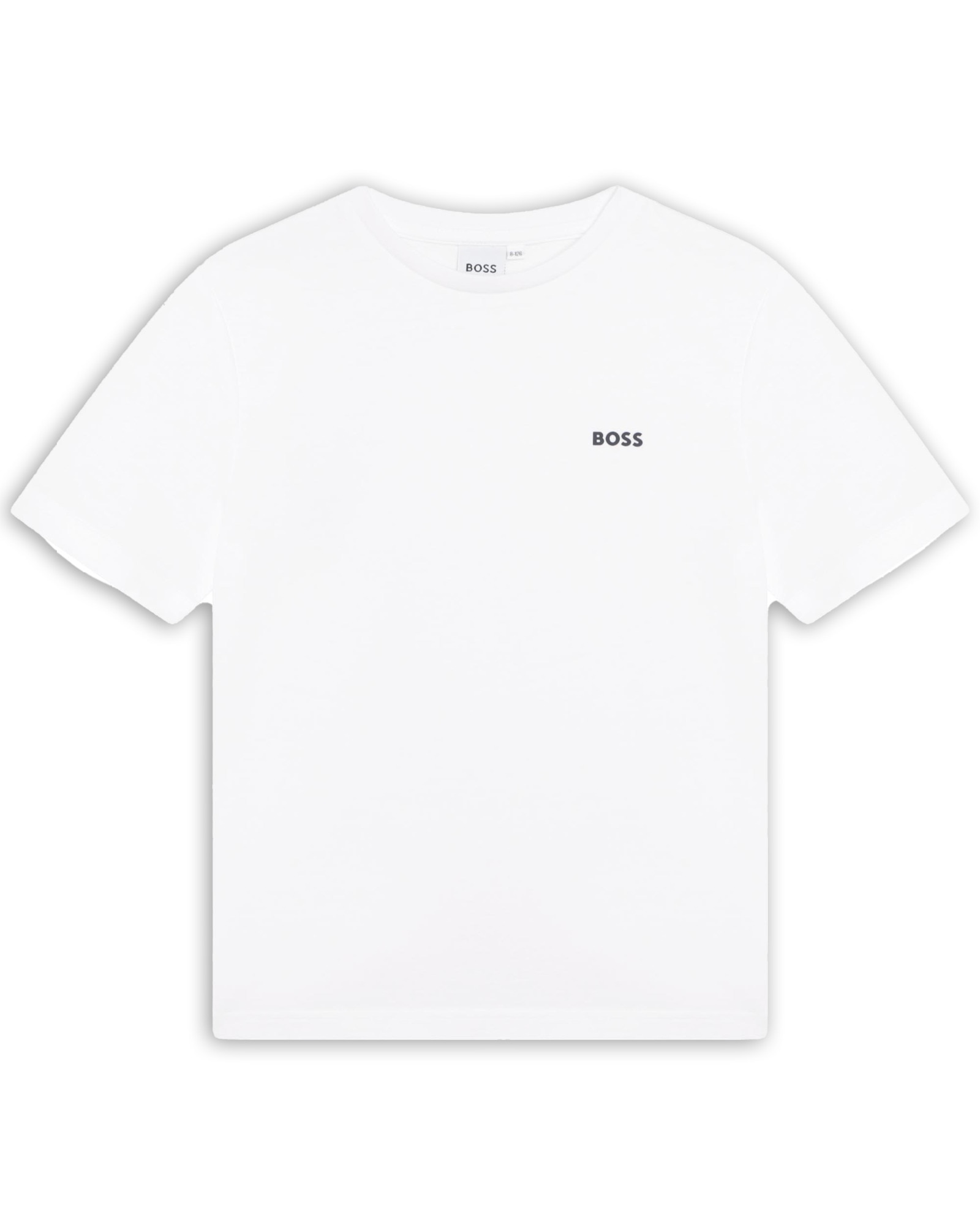 Camiseta de niño de algodón lisa - BOSS Kidswear - Blanco Blanco-1