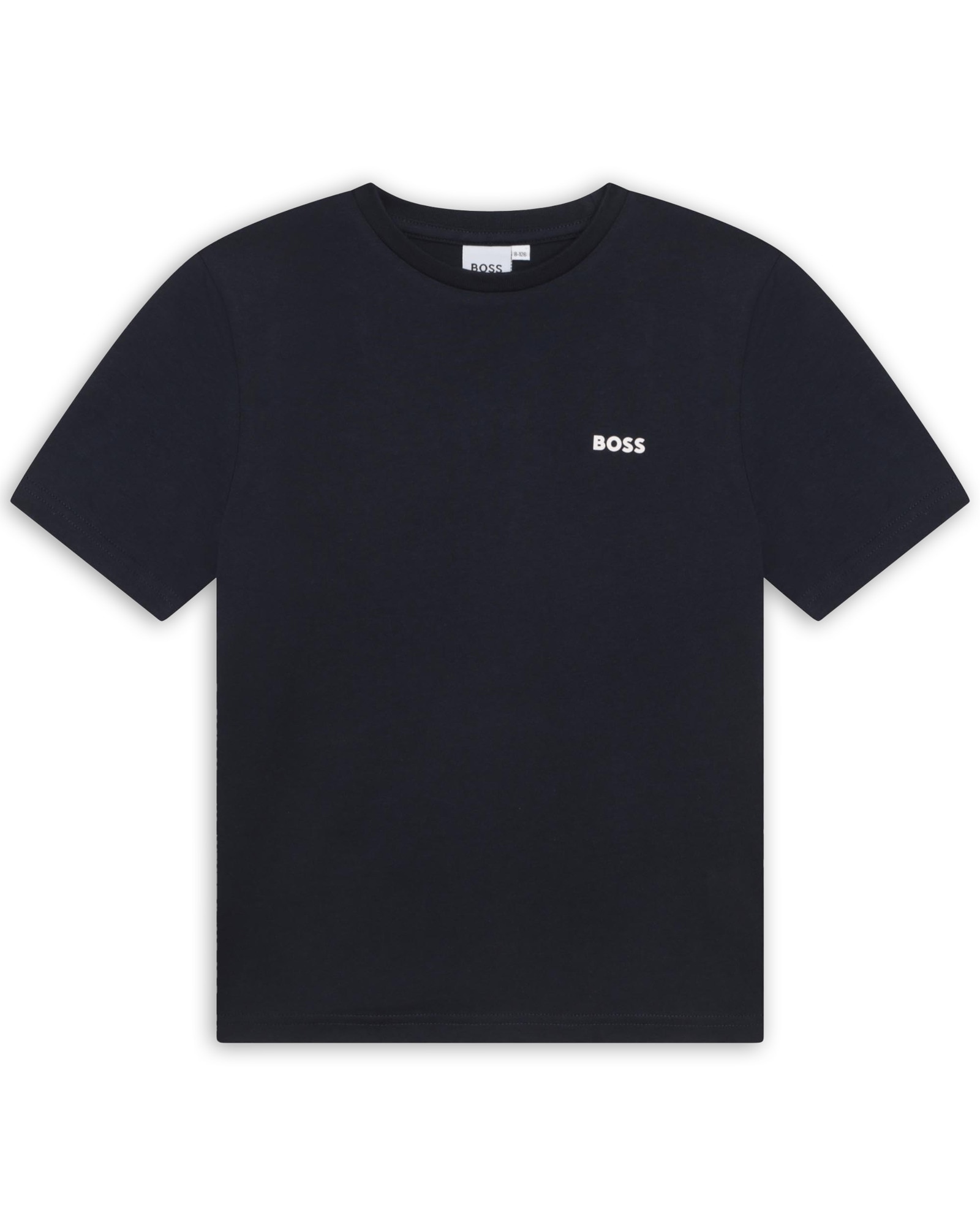 Camiseta de niño de algodón lisa - BOSS Kidswear - Azul marino Azul marino-1