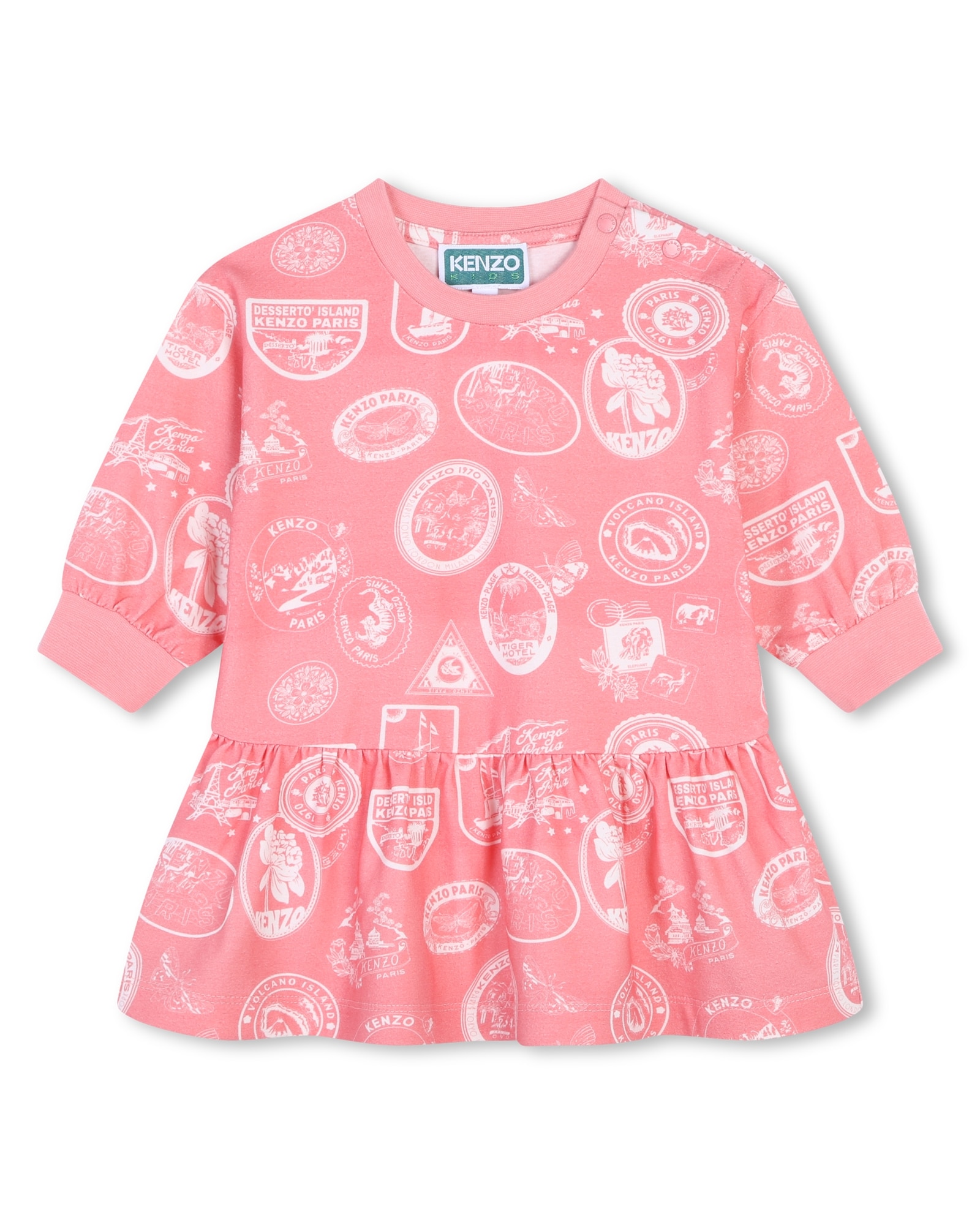 Vestido de bebe nina estampado de manga larga Kenzo Kids El Corte Ingles