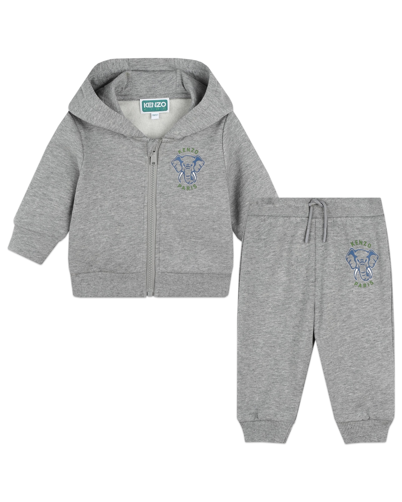 Chandal de bebe nino en color gris con capucha Kenzo Kids El Corte Ingles