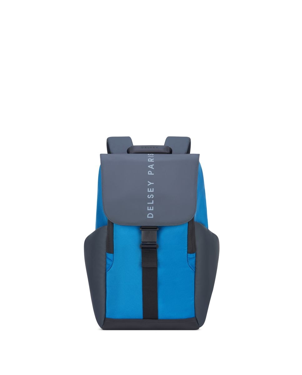 Delsey Paris - Mochila securflap en textil compatible con sistema trolley.