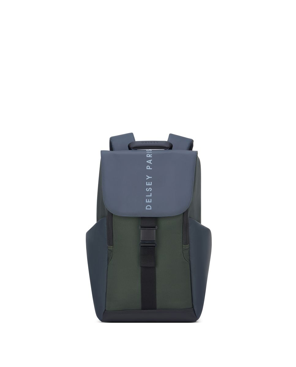 Delsey Paris - Mochila securflap en textil compatible con sistema trolley.