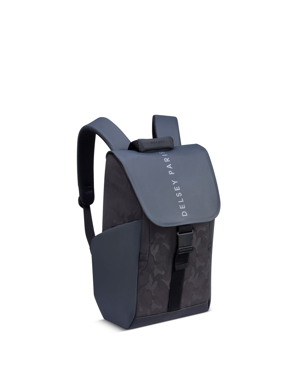 Mochila Securflap en textil compatible con sistema trolley - Delsey Paris - Gris oscuro Gris oscuro-2