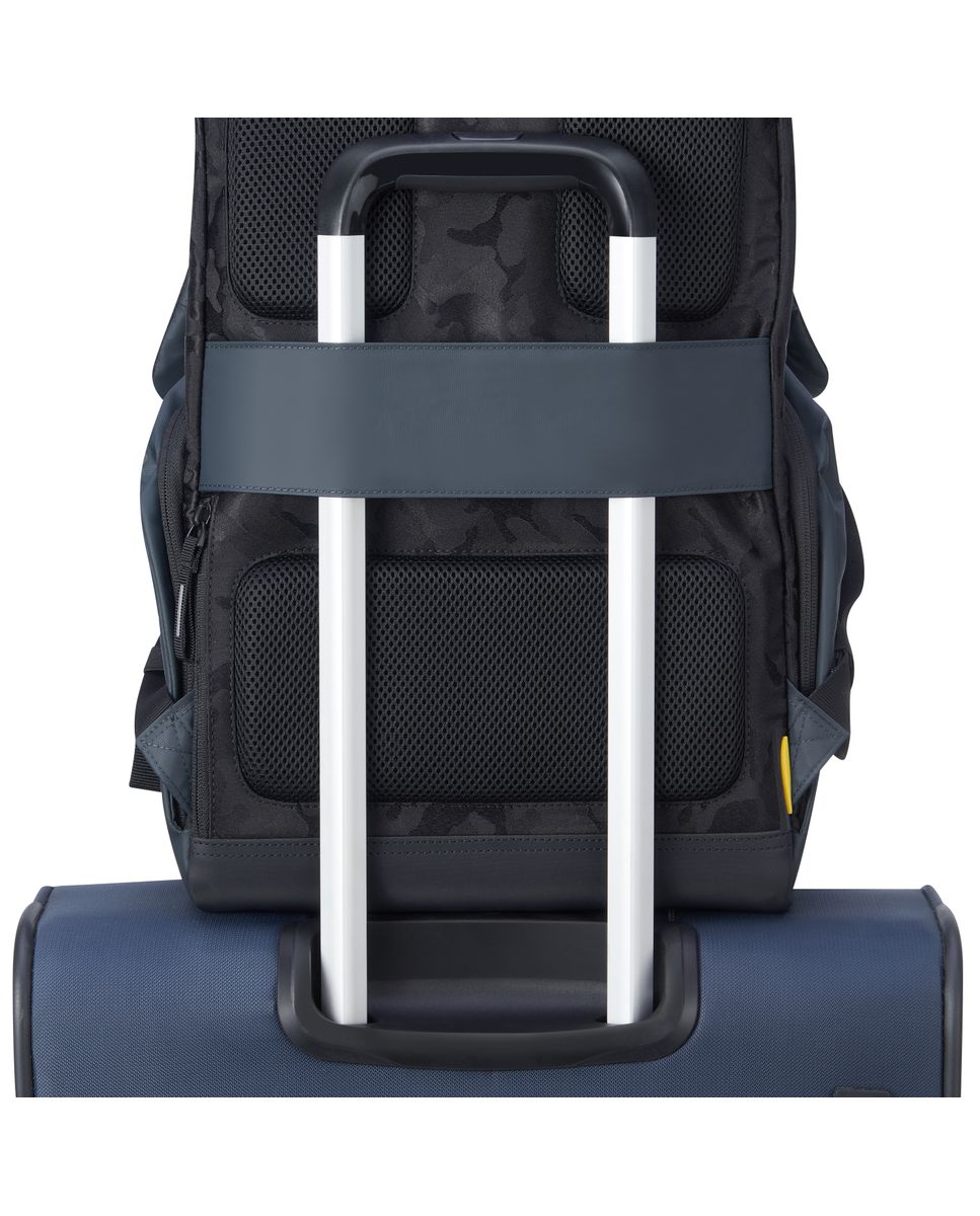 Mochila Securflap en textil compatible con sistema trolley - Delsey Paris - Gris oscuro Gris oscuro-6