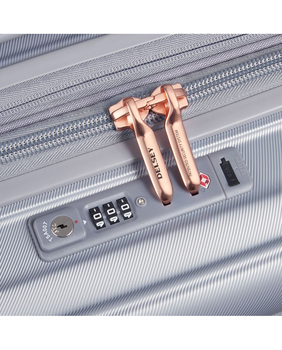 Maleta de cabina expandible shadow 5.0 rígida con capacidad de 35 l - Delsey Paris - Plata Plata-5
