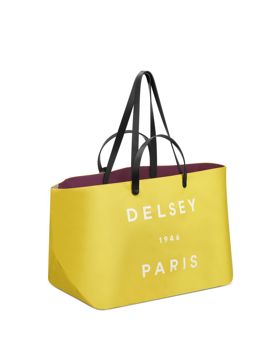 Bolsa de viaje Croisiere compatible con sistema trolley talla L - Delsey Paris - Amarillo Amarillo-2