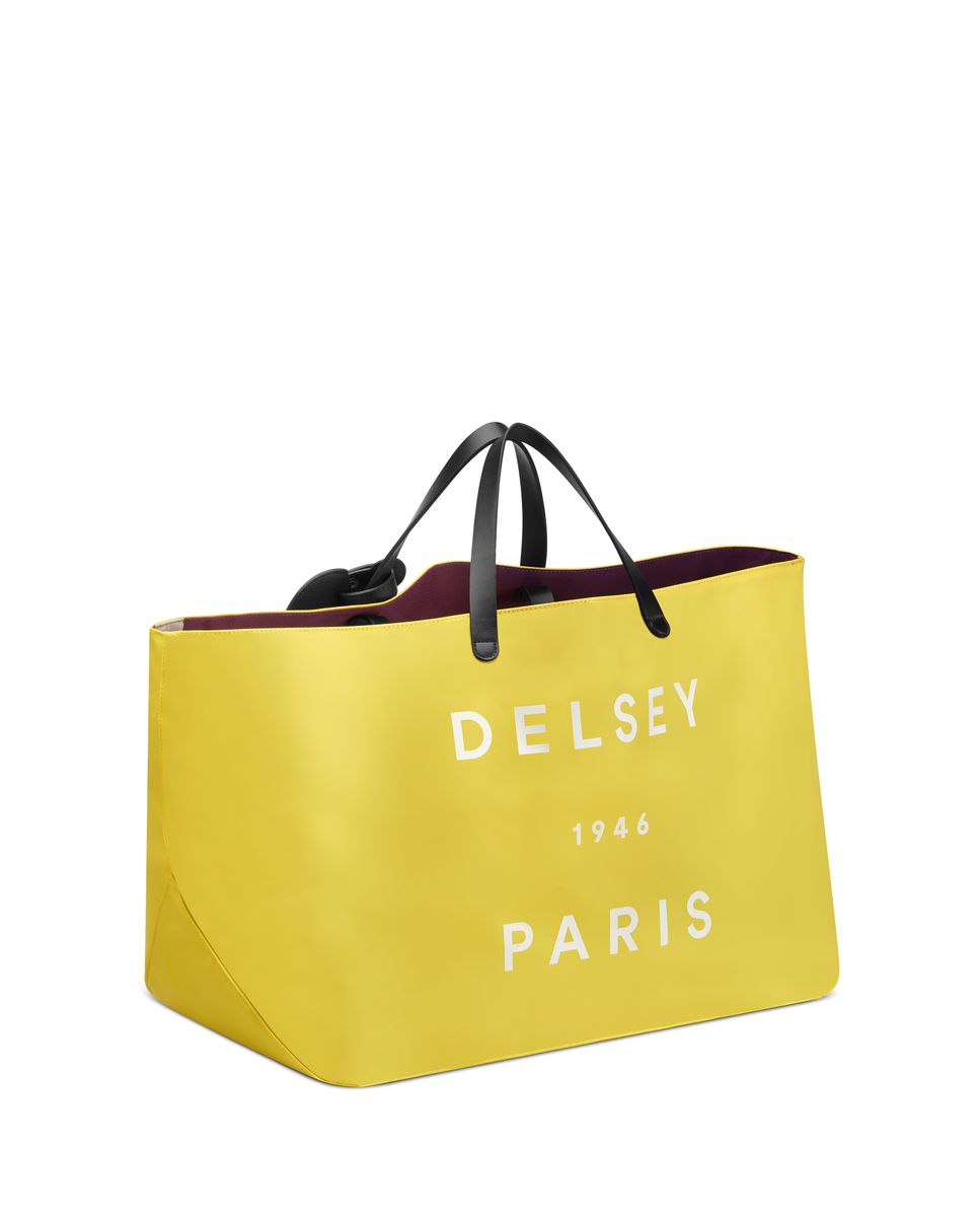 Bolsa de viaje Croisiere compatible con sistema trolley talla L - Delsey Paris - Amarillo Amarillo-4