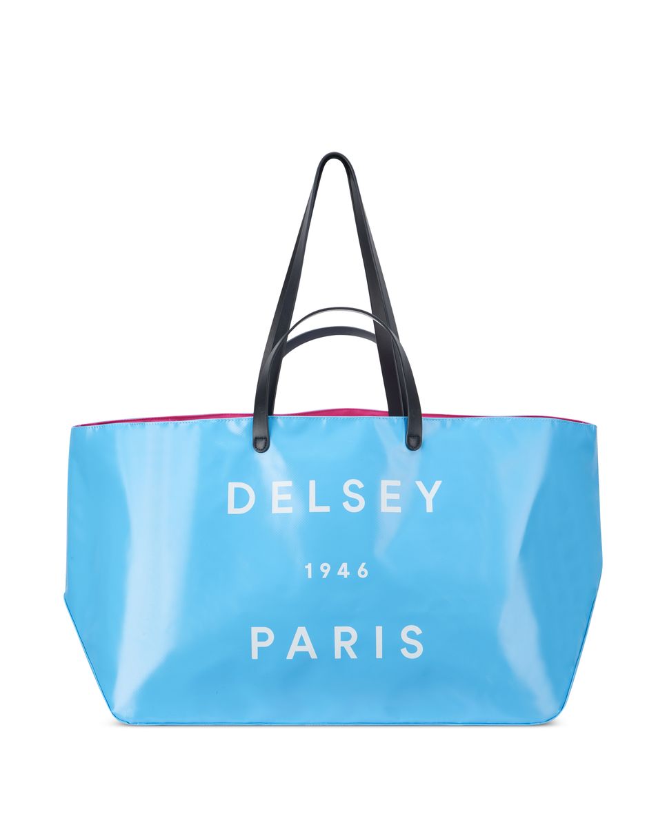 Bolsa de viaje Croisiere compatible con sistema trolley talla L - Delsey Paris - Azul claro Azul claro-1