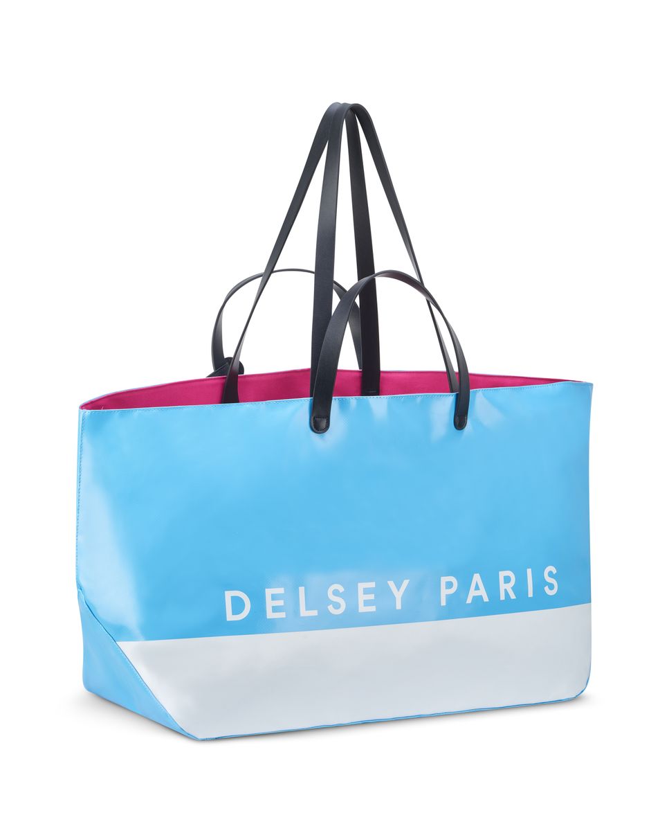 Bolsa de viaje Croisiere compatible con sistema trolley talla L - Delsey Paris - Azul claro Azul claro-2