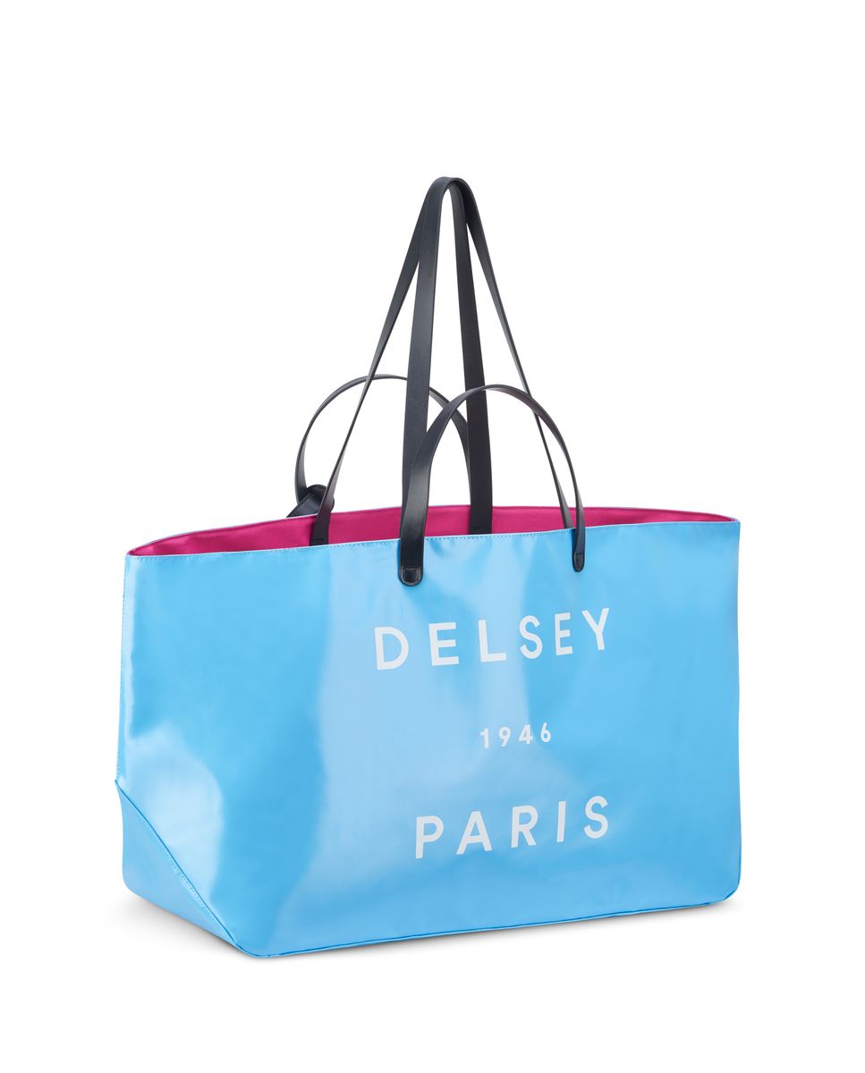 Bolsa de viaje Croisiere compatible con sistema trolley talla L - Delsey Paris - Azul claro Azul claro-4