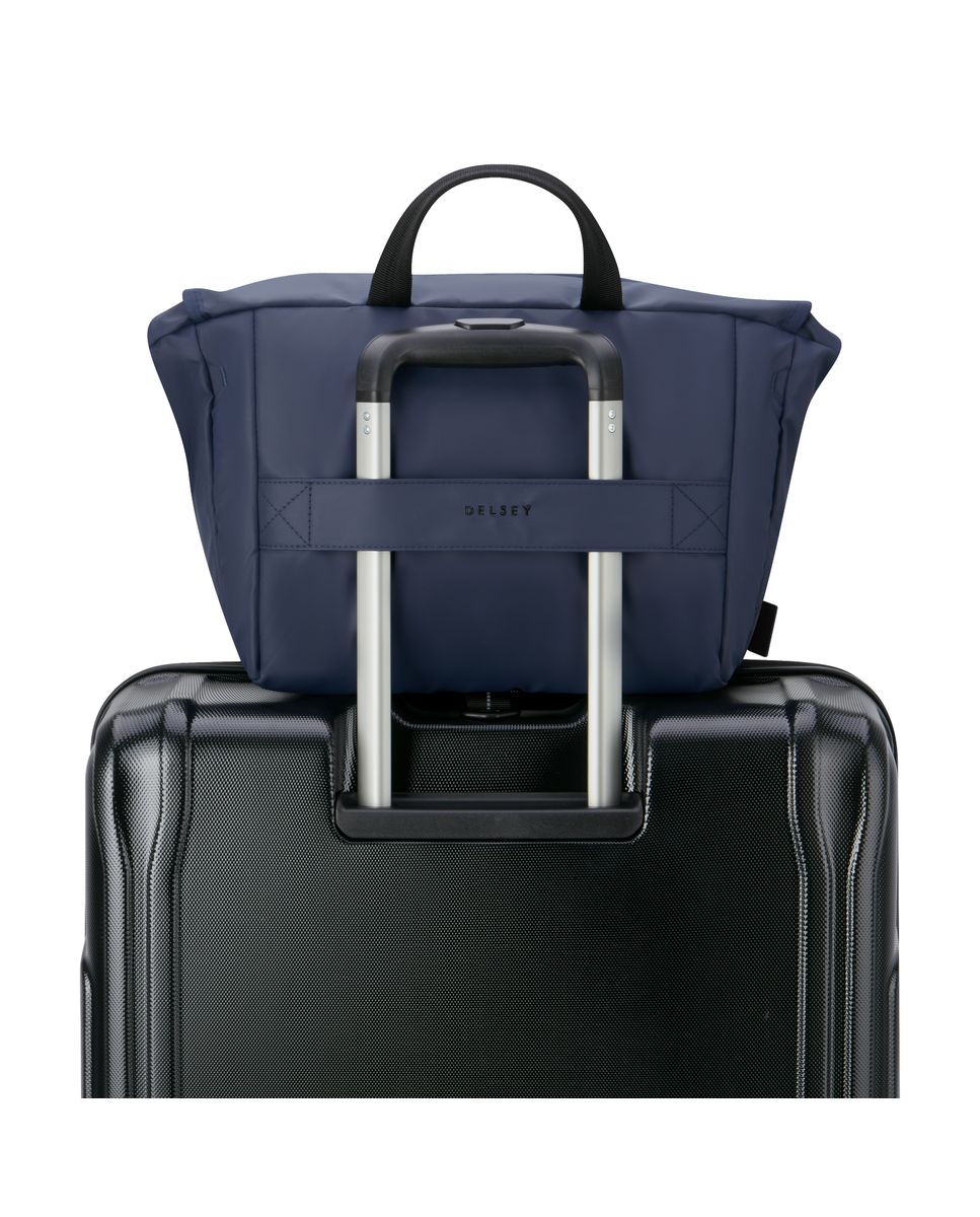 Bolsa de viaje raspail impermeable compatible con sistema trolley - Delsey Paris - Azul Azul-5