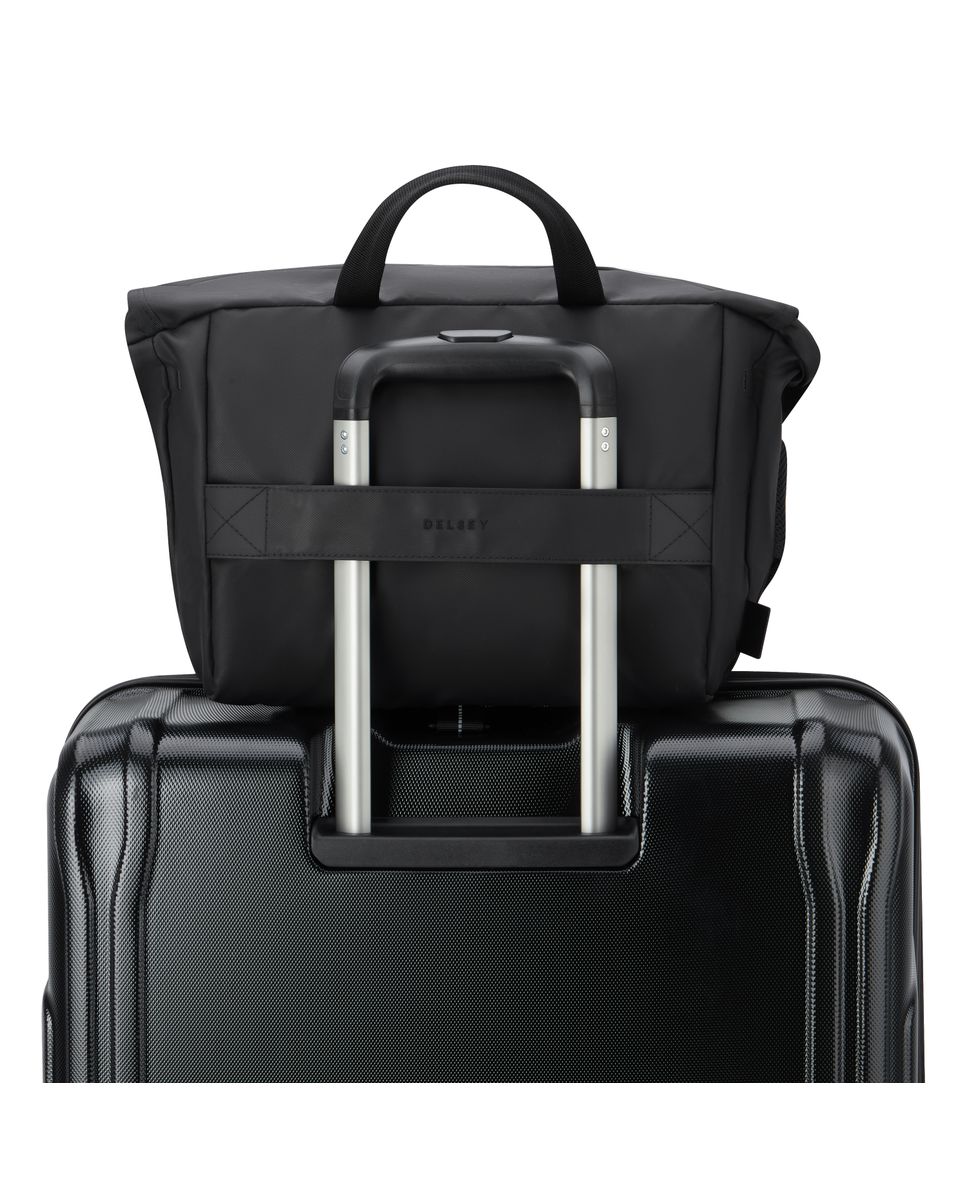Bolsa de viaje raspail impermeable compatible con sistema trolley - Delsey Paris - Negro Negro-4