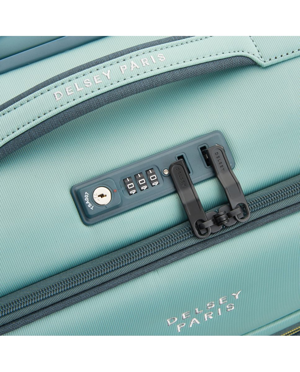 Maleta de cabina brochant 3 blanda con capacidad de 35 l - Delsey Paris - Verde Verde-4