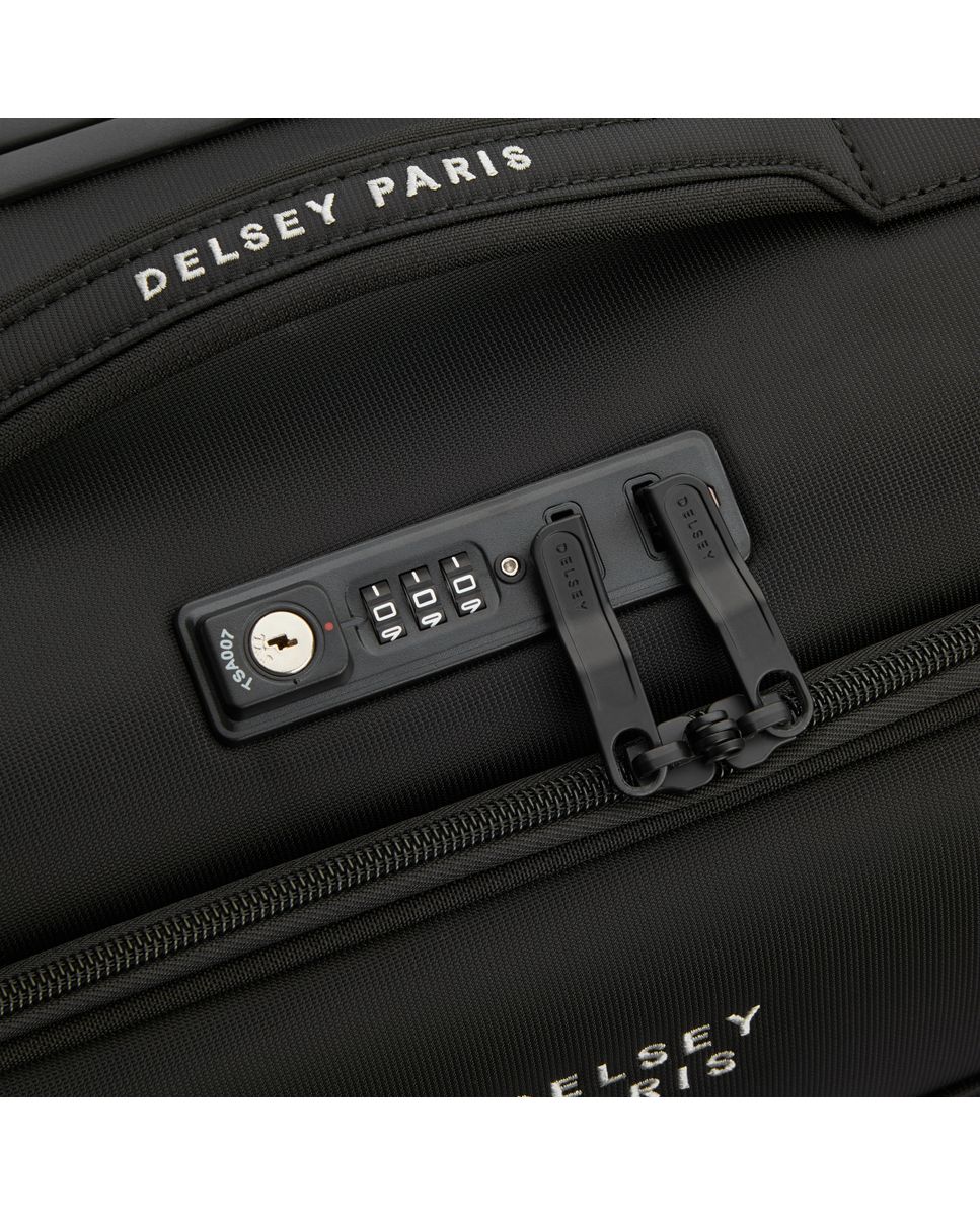 Maleta de cabina brochant 3 blanda con capacidad de 35 l - Delsey Paris - Negro Negro-4