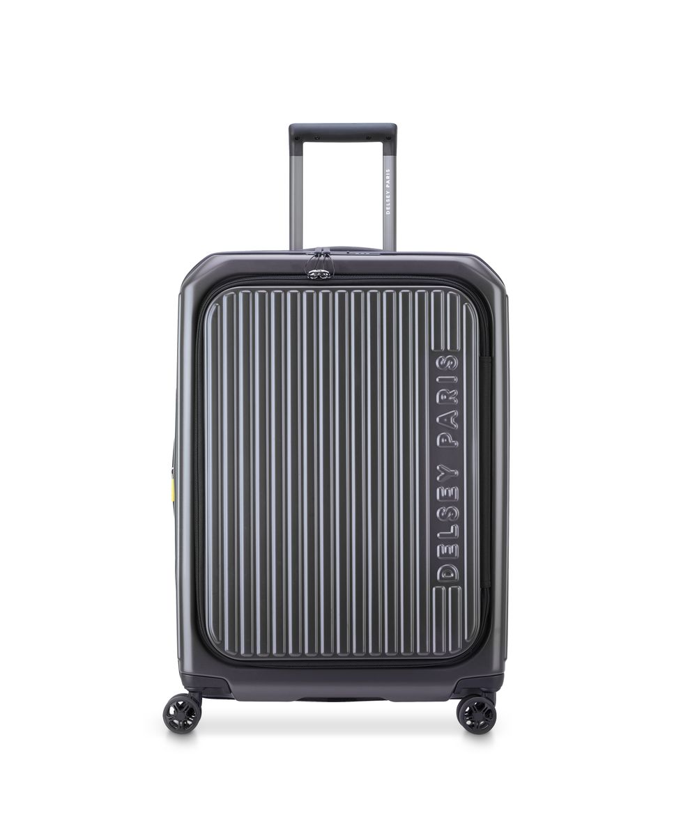 Maleta mediana expandible securitime zip rígida con capacidad de 73 l - Delsey Paris - Gris Gris-1