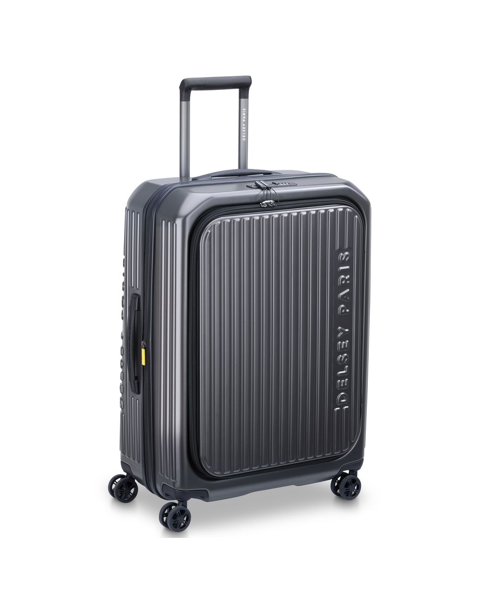 Maleta mediana expandible securitime zip rígida con capacidad de 73 l - Delsey Paris - Gris Gris-3