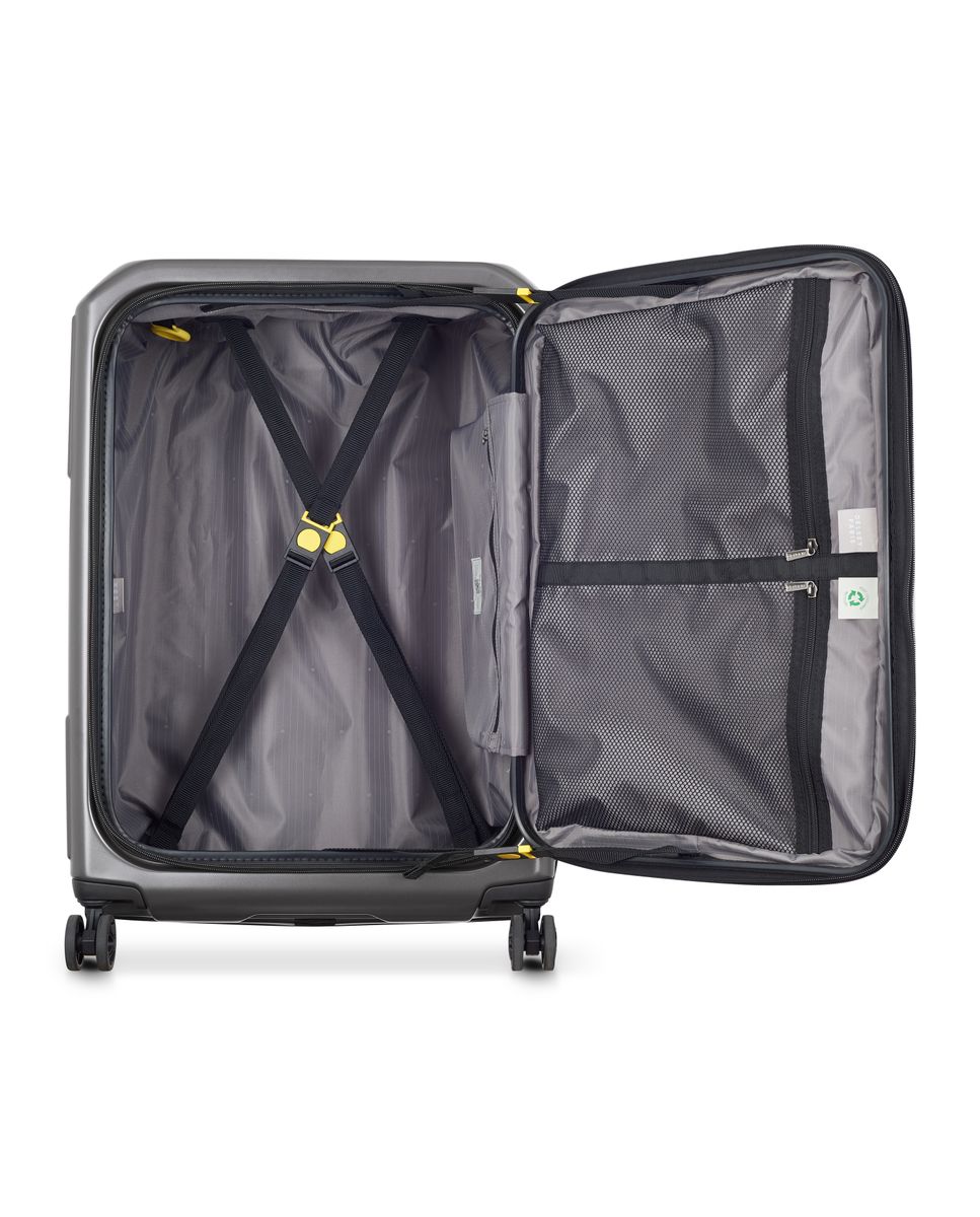Maleta mediana expandible securitime zip rígida con capacidad de 73 l - Delsey Paris - Gris Gris-4