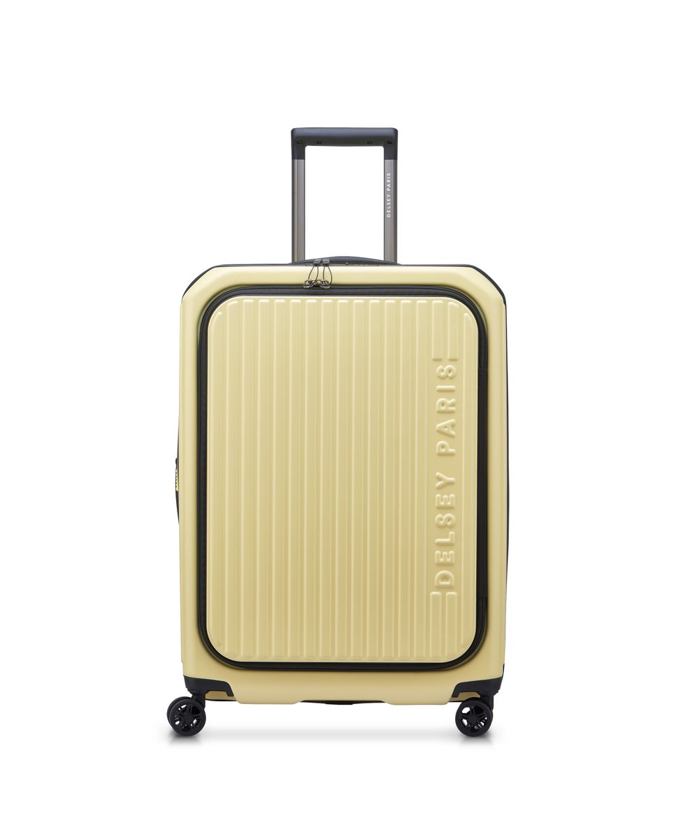 Maleta mediana expandible securitime zip rígida con capacidad de 73 l - Delsey Paris - Amarillo Amarillo-1