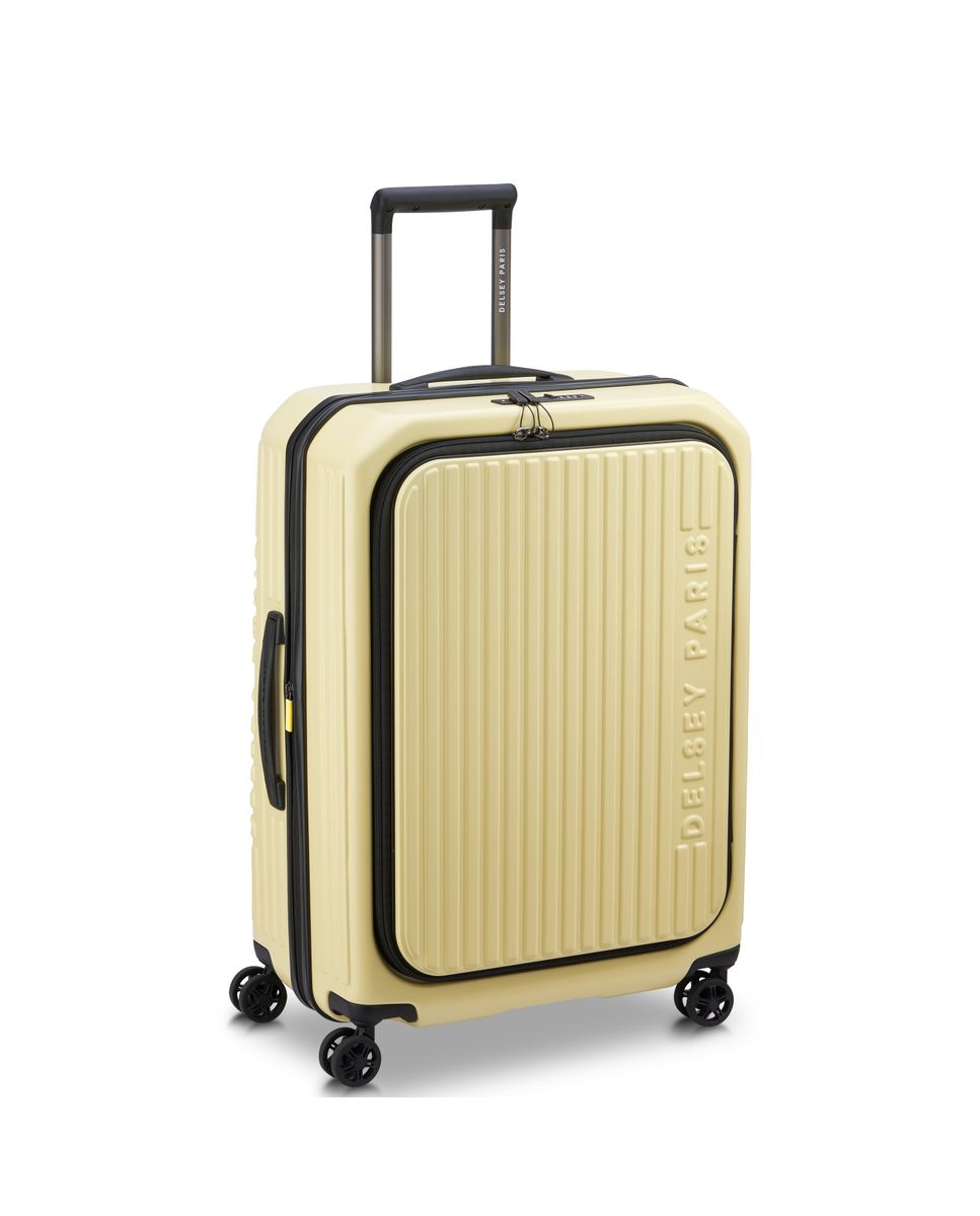 Maleta mediana expandible securitime zip rígida con capacidad de 73 l - Delsey Paris - Amarillo Amarillo-3