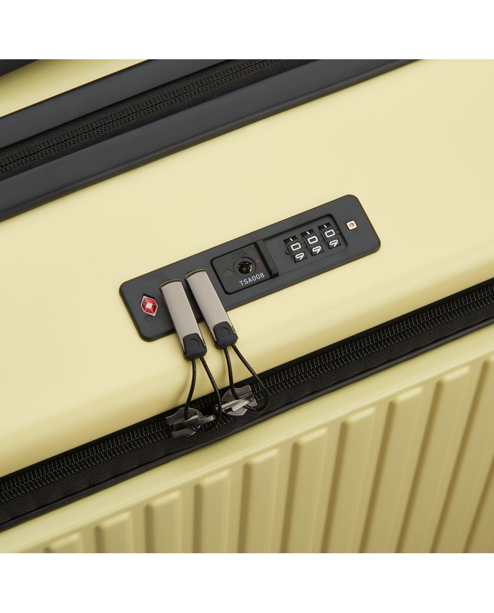 Maleta mediana expandible securitime zip rígida con capacidad de 73 l - Delsey Paris - Amarillo Amarillo-6