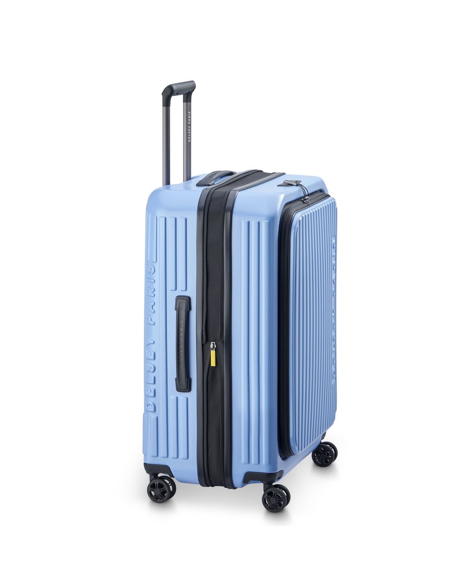 Maleta mediana expandible securitime zip rígida con capacidad de 73 l - Delsey Paris - Azul claro Azul claro-7