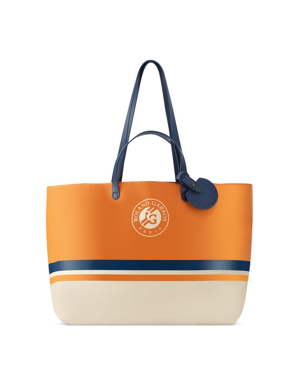 Bolsa de viaje Croisiere de textil edición limitada Roland Garros con capacidad de 40,17 L - Delsey Paris - Azul marino / Naranja Azul marino / Naranja-7
