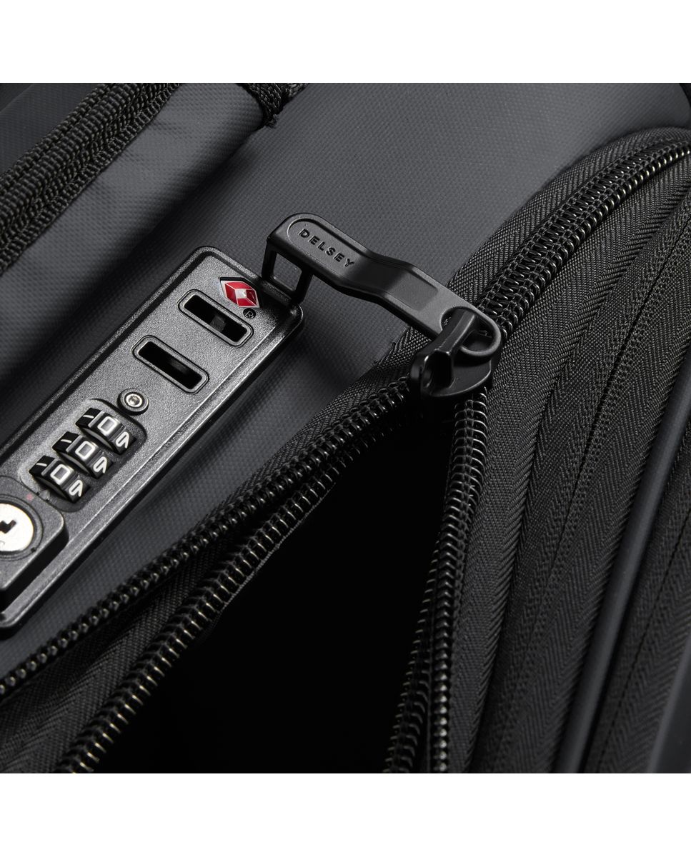 Maleta de cabina maubert 2.0 blanda con capacidad de 39 l - Delsey Paris - Negro Negro-4