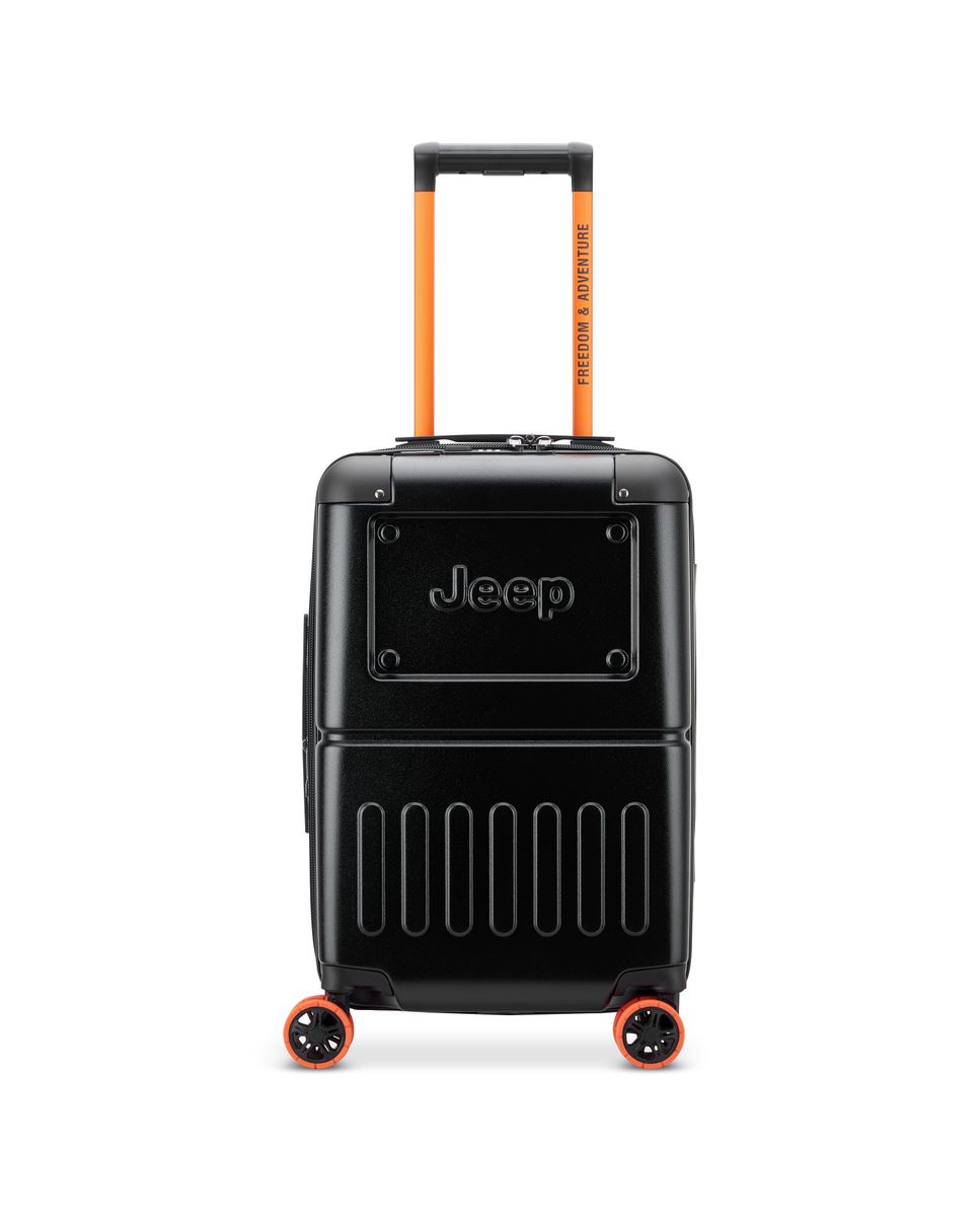 Imagen 0 de Maleta de cabina expandible jeep x delsey paris jh002b rígida con capacidad de 35 l Negro / Naranja