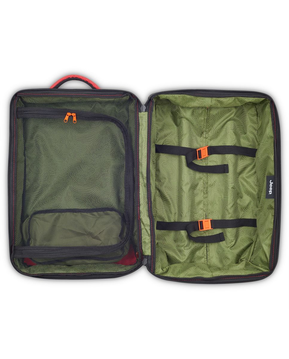 Bolsa de viaje jeep x delsey paris js005a de poliéster ripstop y poliuretano - Rojo Rojo-3