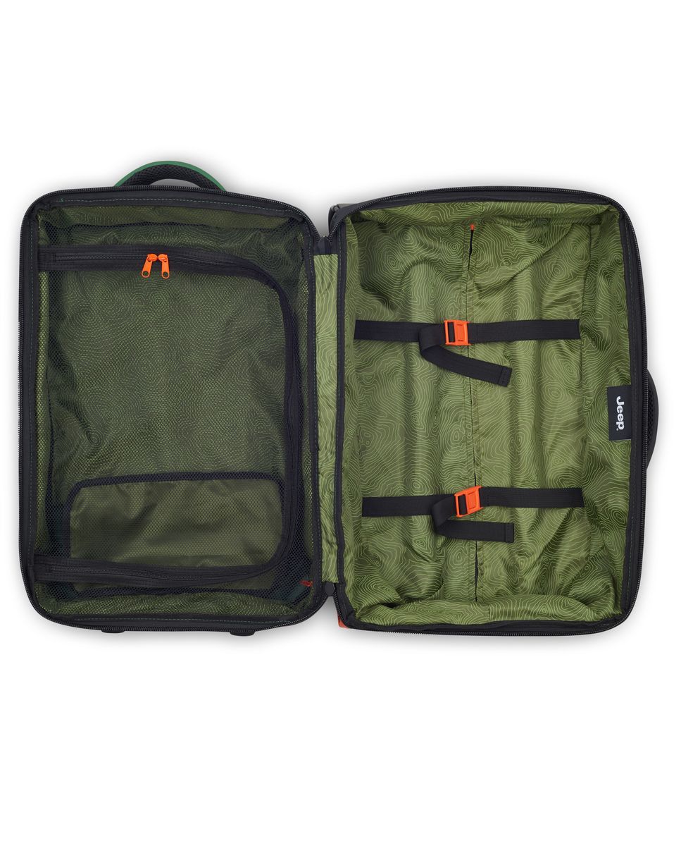 Bolsa de viaje jeep x delsey paris js005a de poliéster ripstop y poliuretano - Verde Verde-3