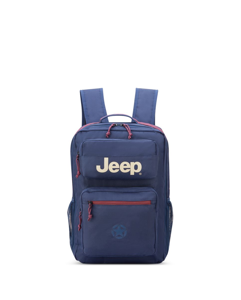 Mochila jeep x delsey paris js015b de poliéster - Azul Azul-1