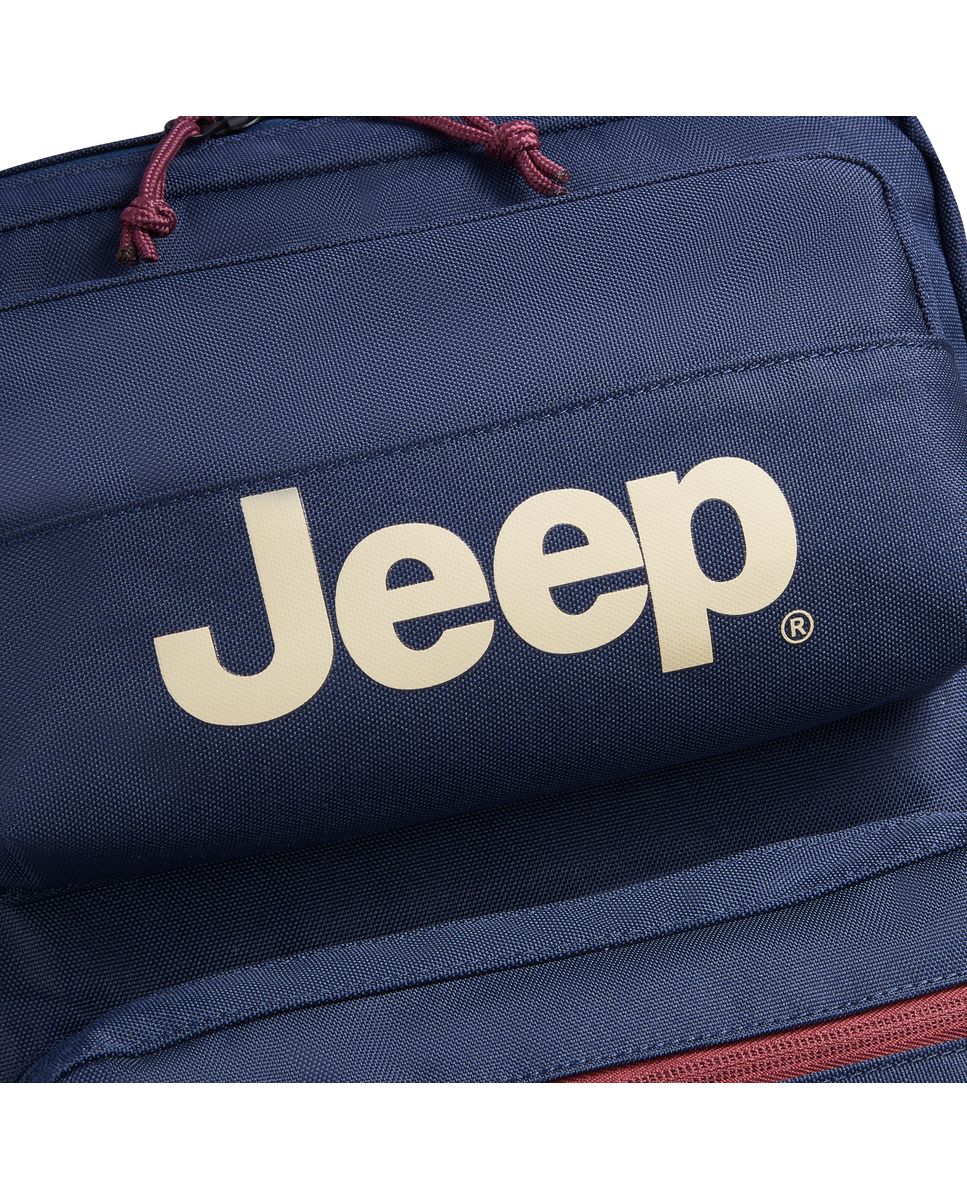 Mochila jeep x delsey paris js015b de poliéster - Azul Azul-4