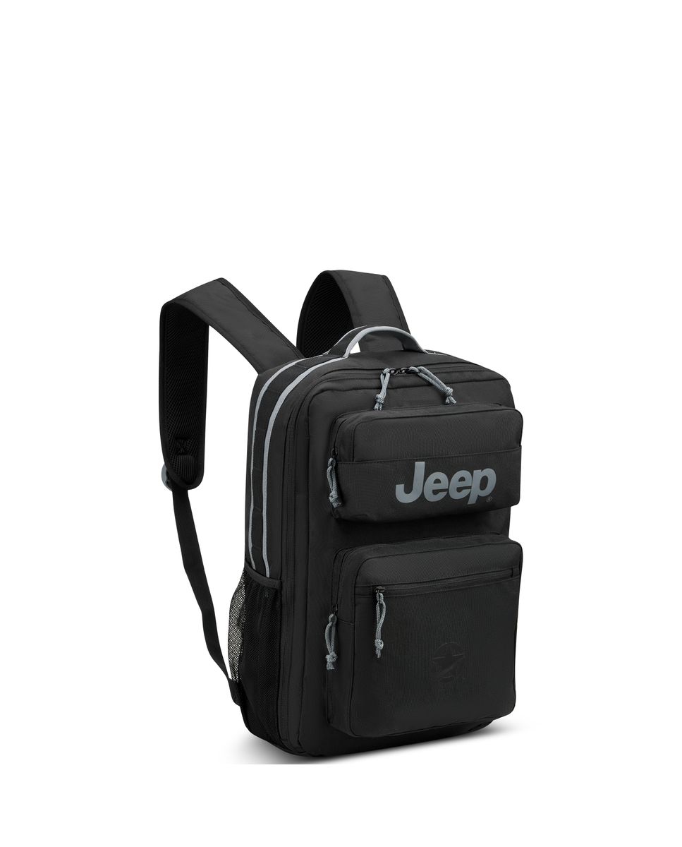 Mochila jeep x delsey paris js015b de poliéster - Negro Negro-2