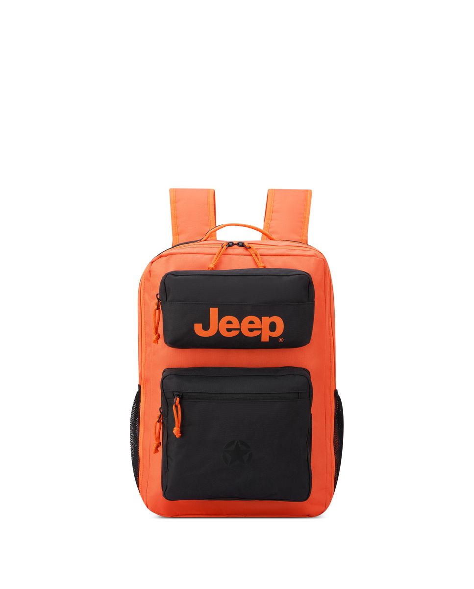 Imagen 0 de Mochila jeep x delsey paris js015b de poliéster Naranja / Negro