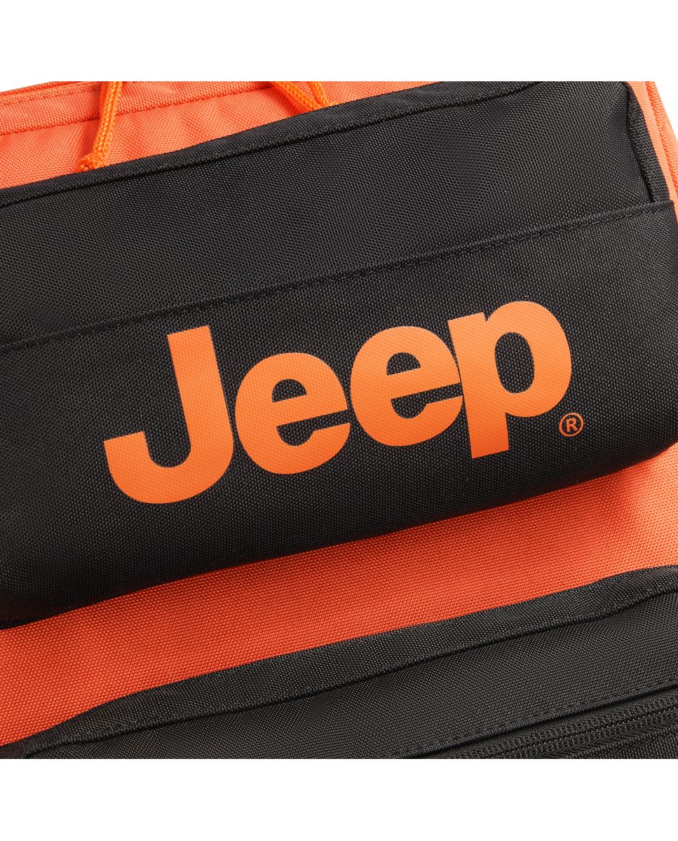 Mochila jeep x delsey paris js015b de poliéster - Naranja / Negro Naranja / Negro-4