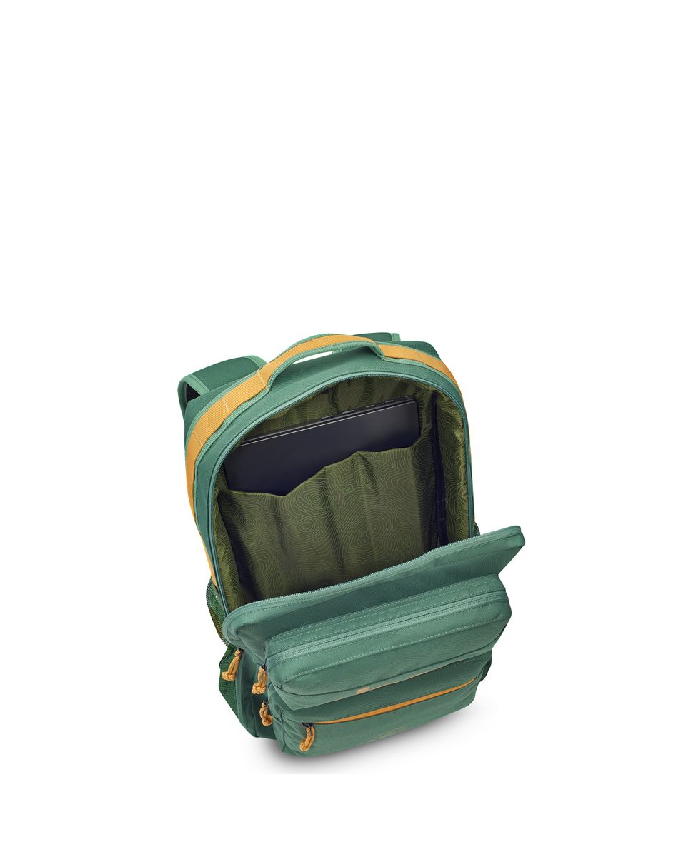 Mochila jeep x delsey paris js015b de poliéster - Verde militar Verde militar-3