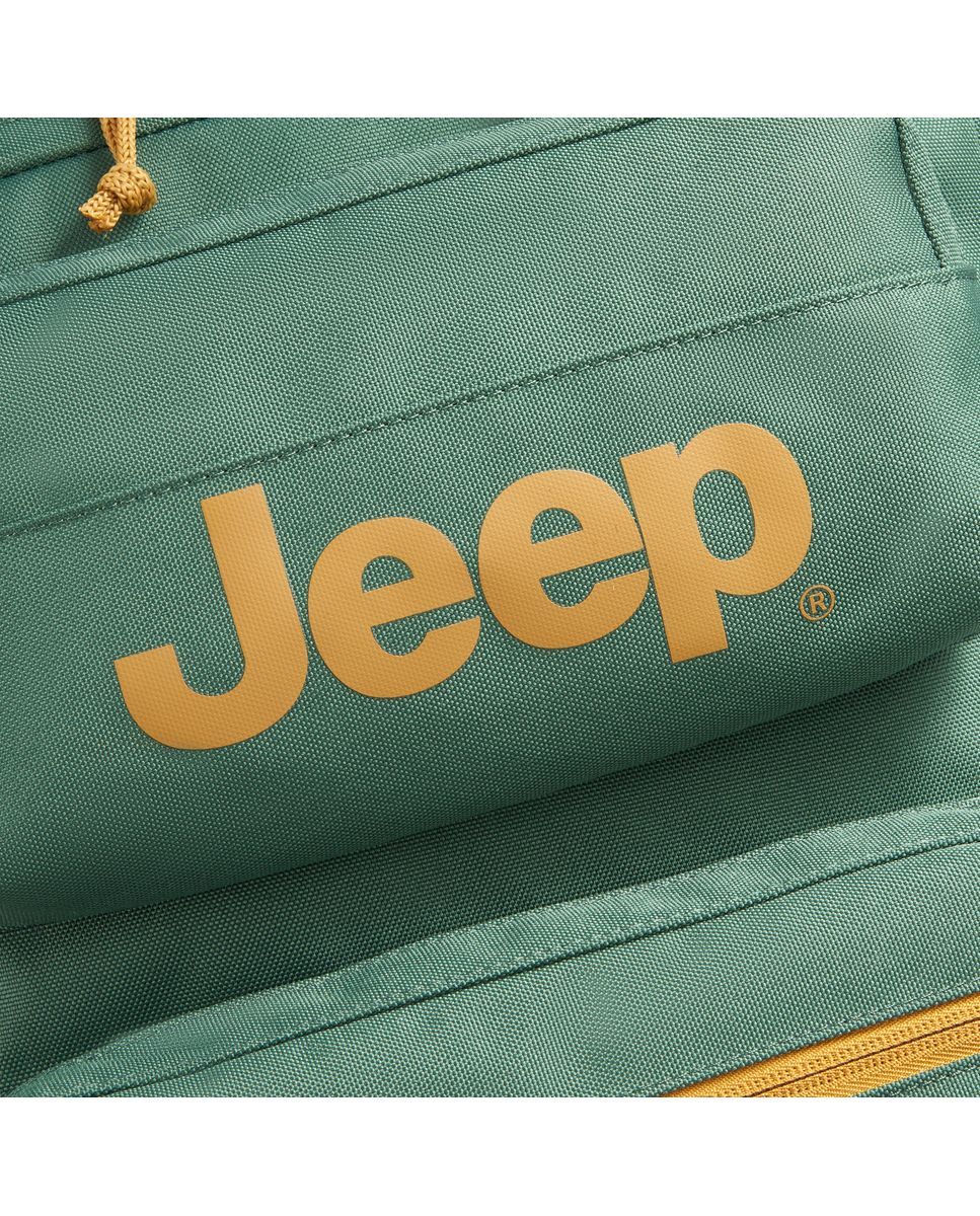 Mochila jeep x delsey paris js015b de poliéster - Verde militar Verde militar-4