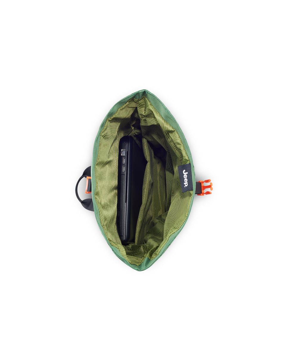 Mochila jeep x delsey paris js016d versátil - Verde Verde-5