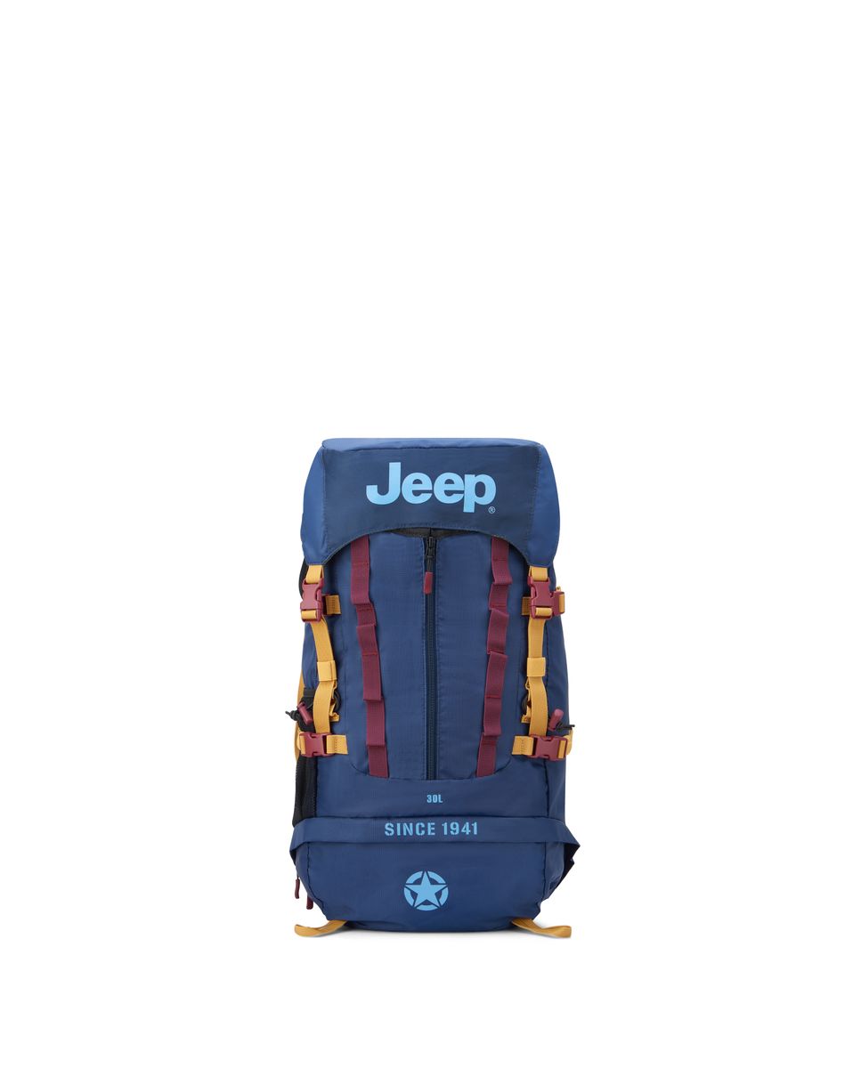 Mochila jeep x delsey paris js017a con respaldo reforzado - Azul marino Azul marino-1