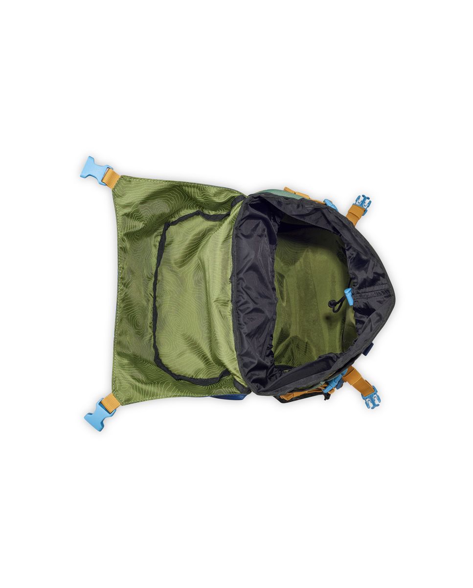 Mochila jeep x delsey paris js017a con respaldo reforzado - Verde / Azul marino Verde / Azul marino-3