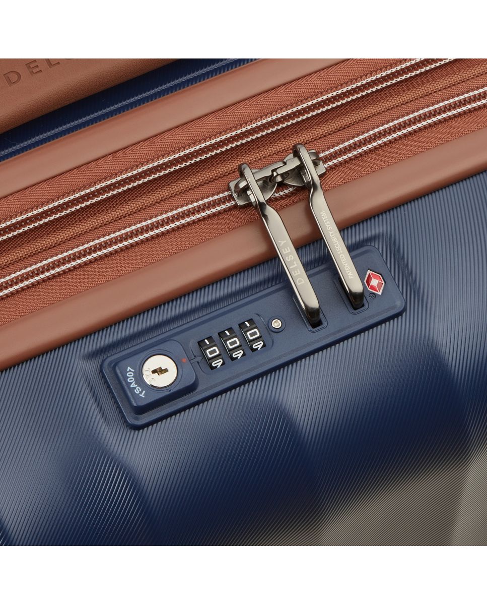 Imagen 5 de Maleta de cabina expandible carrousel 2 rígida con capacidad de 34 l - Delsey Paris - Negro Azul marino