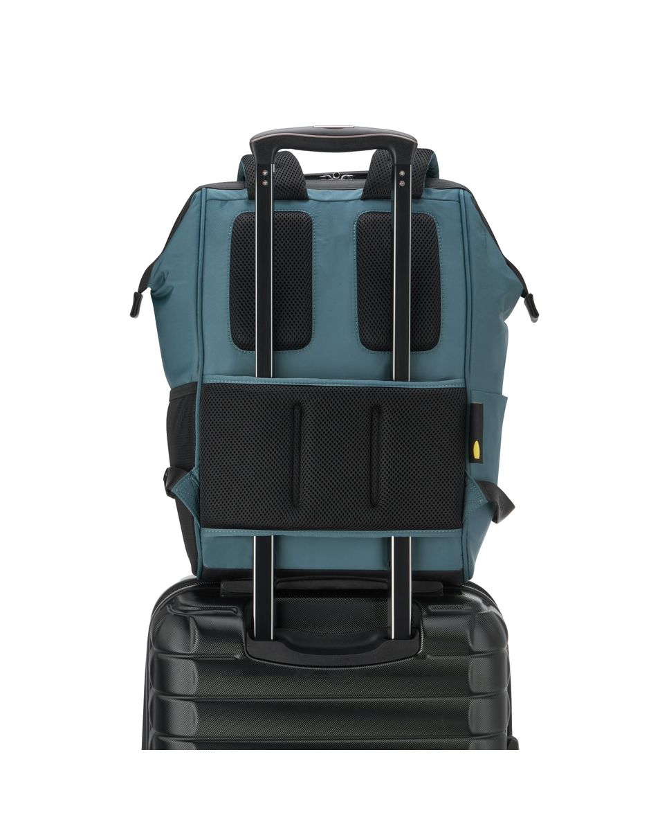 Mochila shadow 5.0 de poliéster - Delsey Paris - Verde azulado Verde azulado-4