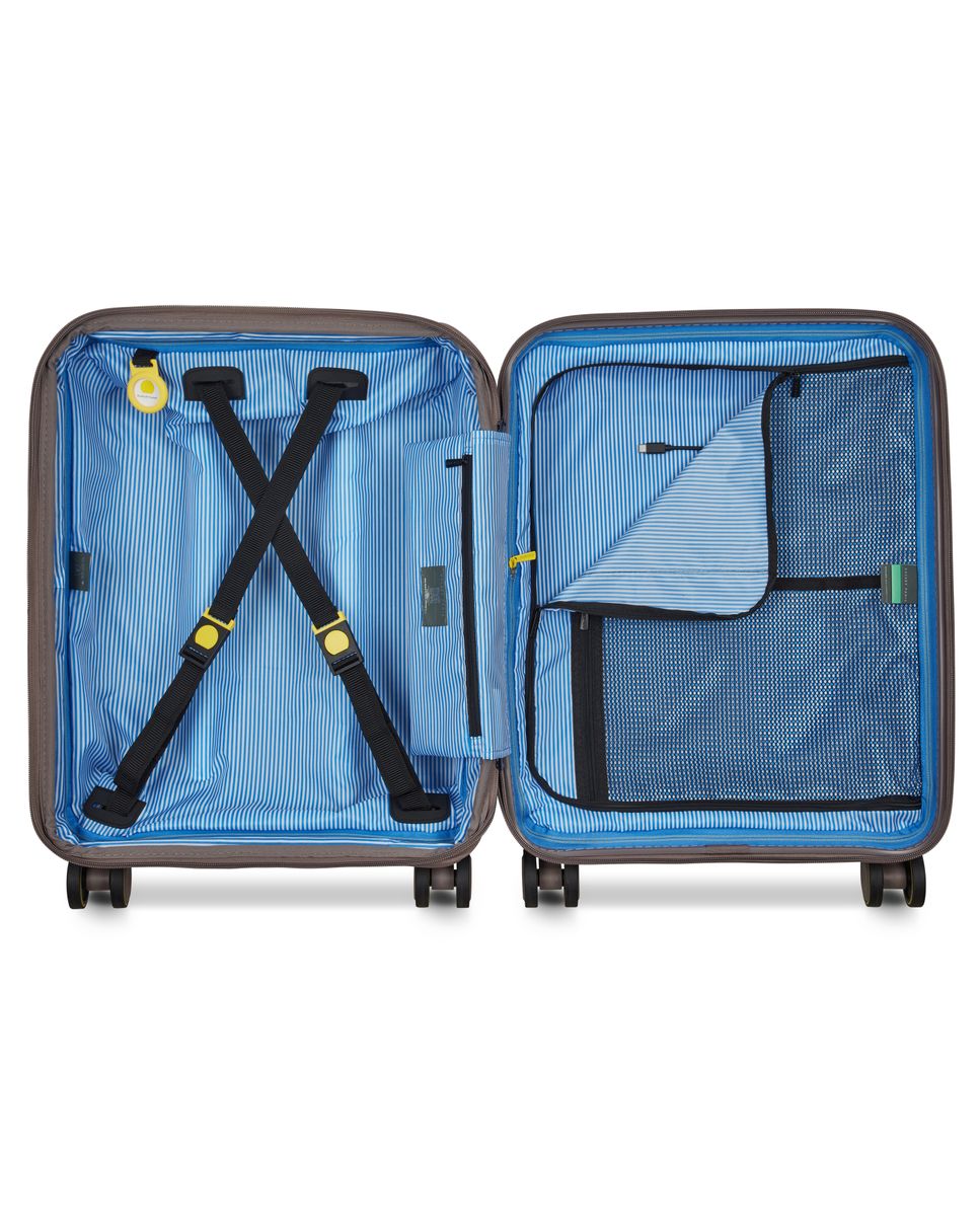 Maleta de cabina expandible lutece rígida con capacidad de 34.0 l - Delsey Paris - Marrón Marrón-3